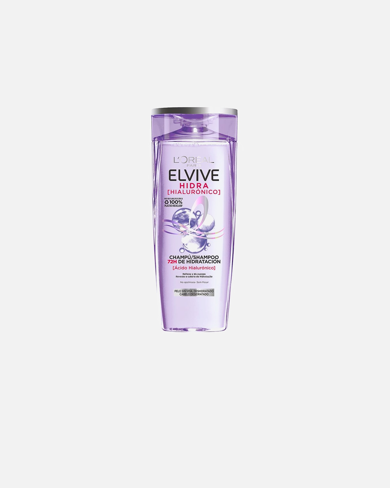 Shampooing pour Femme L’Oréal Paris ELVIVE HYDRA HYALURONIC shampooing hydratation 72h 370 ml