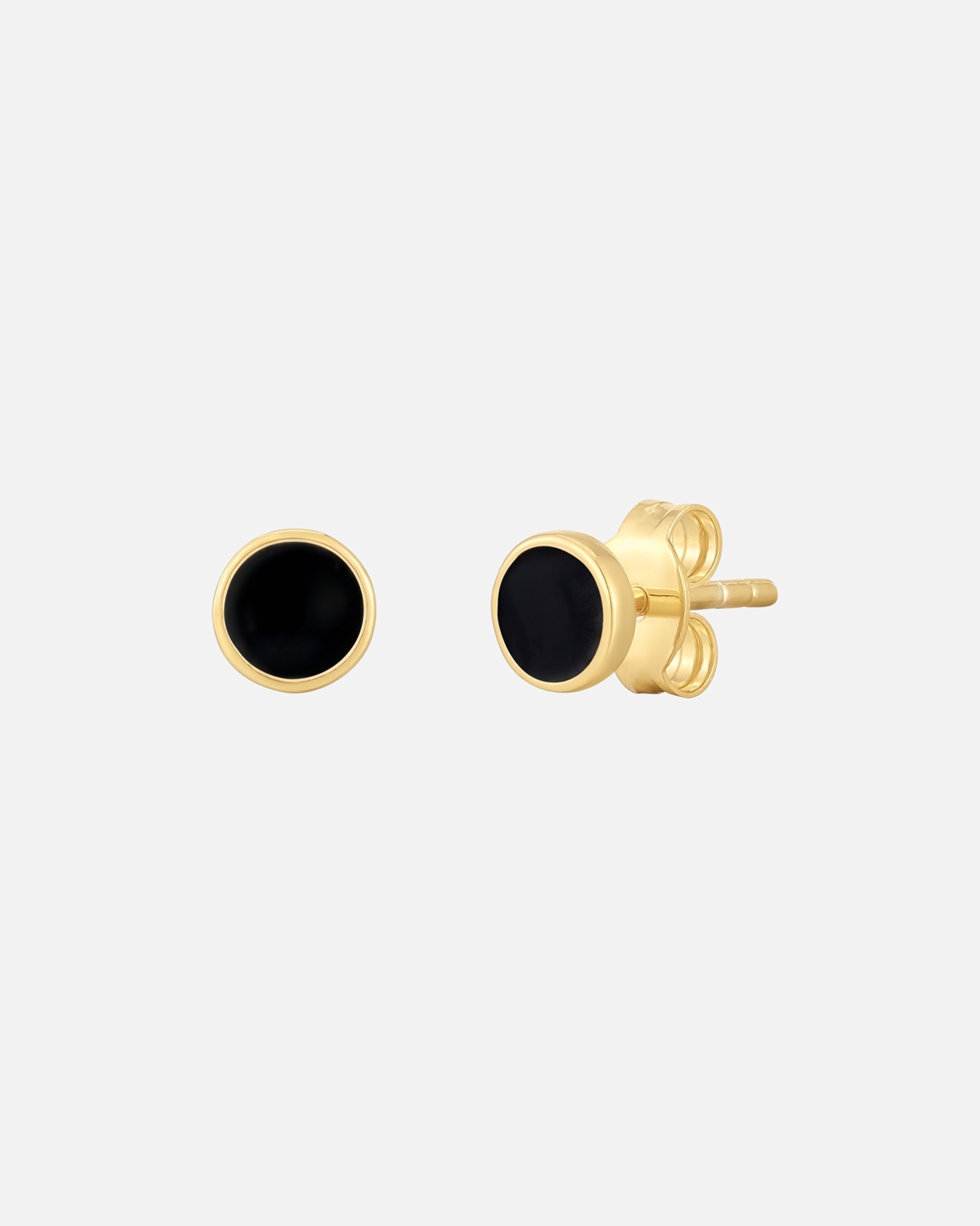 Boucles d'oreilles pour Femme Glanzstücke München Boucles d'oreilles or jaune, noir