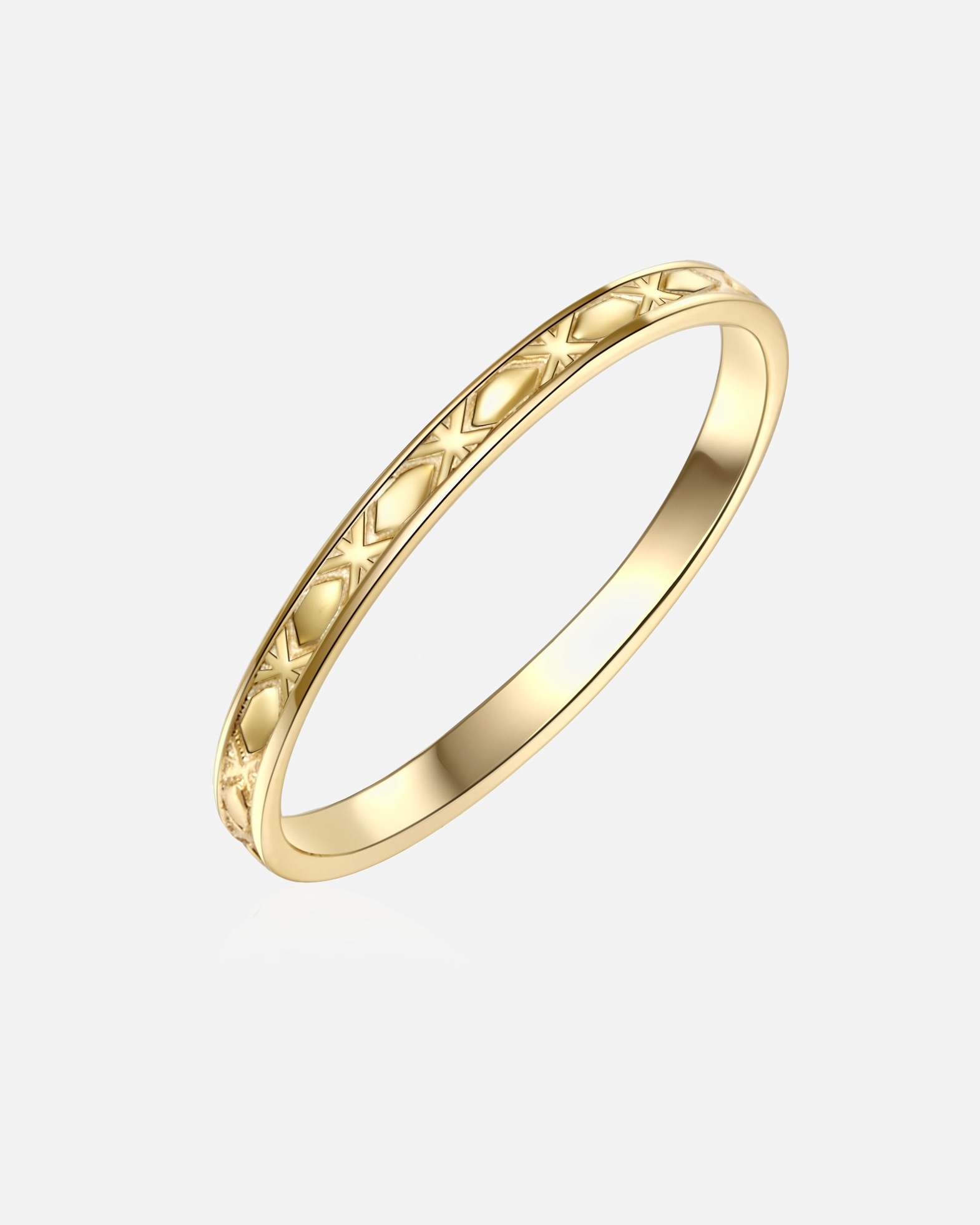 Bague pour Femme Glanzstücke München Bague en argent Argent sterling en Or jaune 58