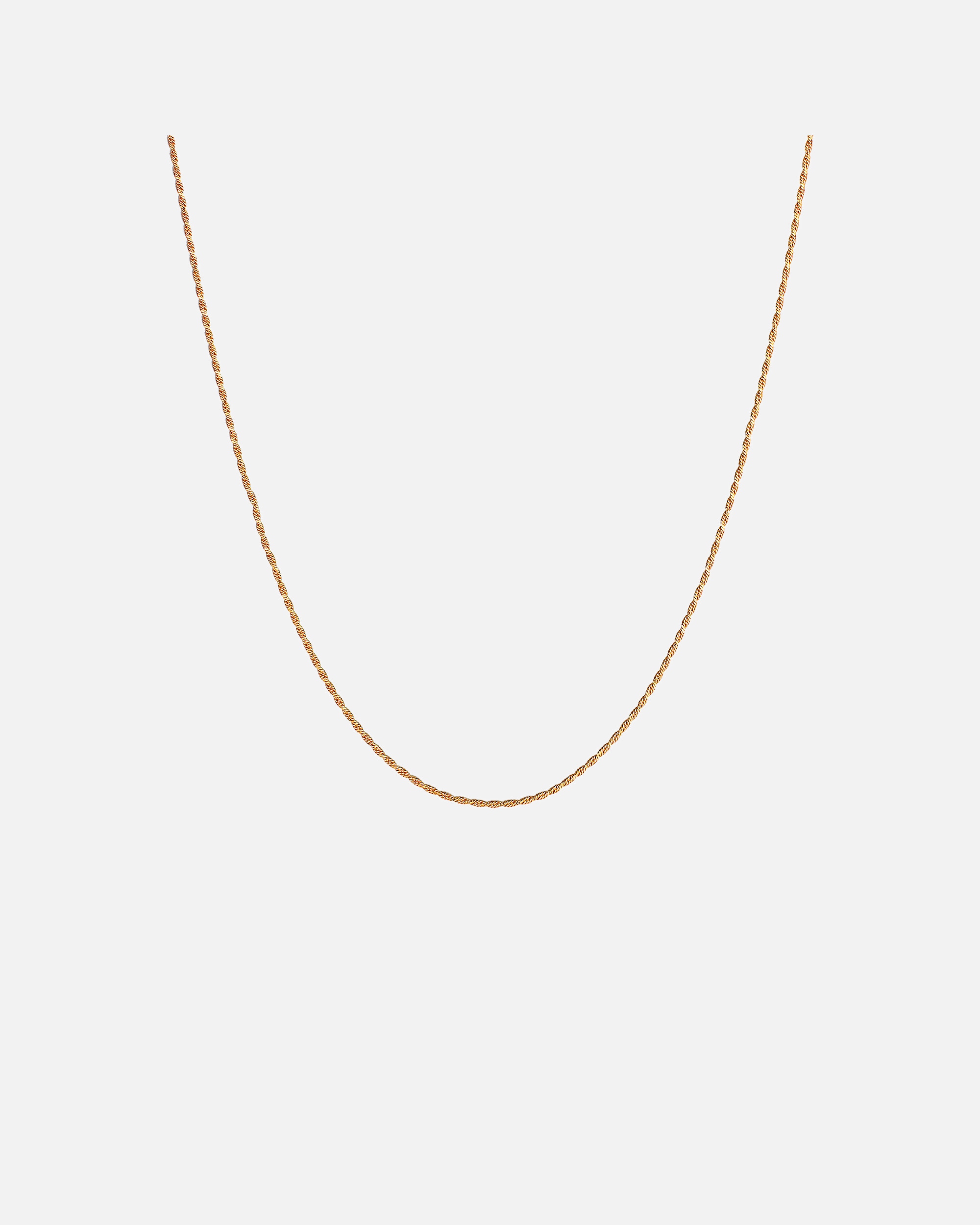 Collier pour Femme Elli Basic Kordelkette Gedreht Twist Fein 925 Silber 45