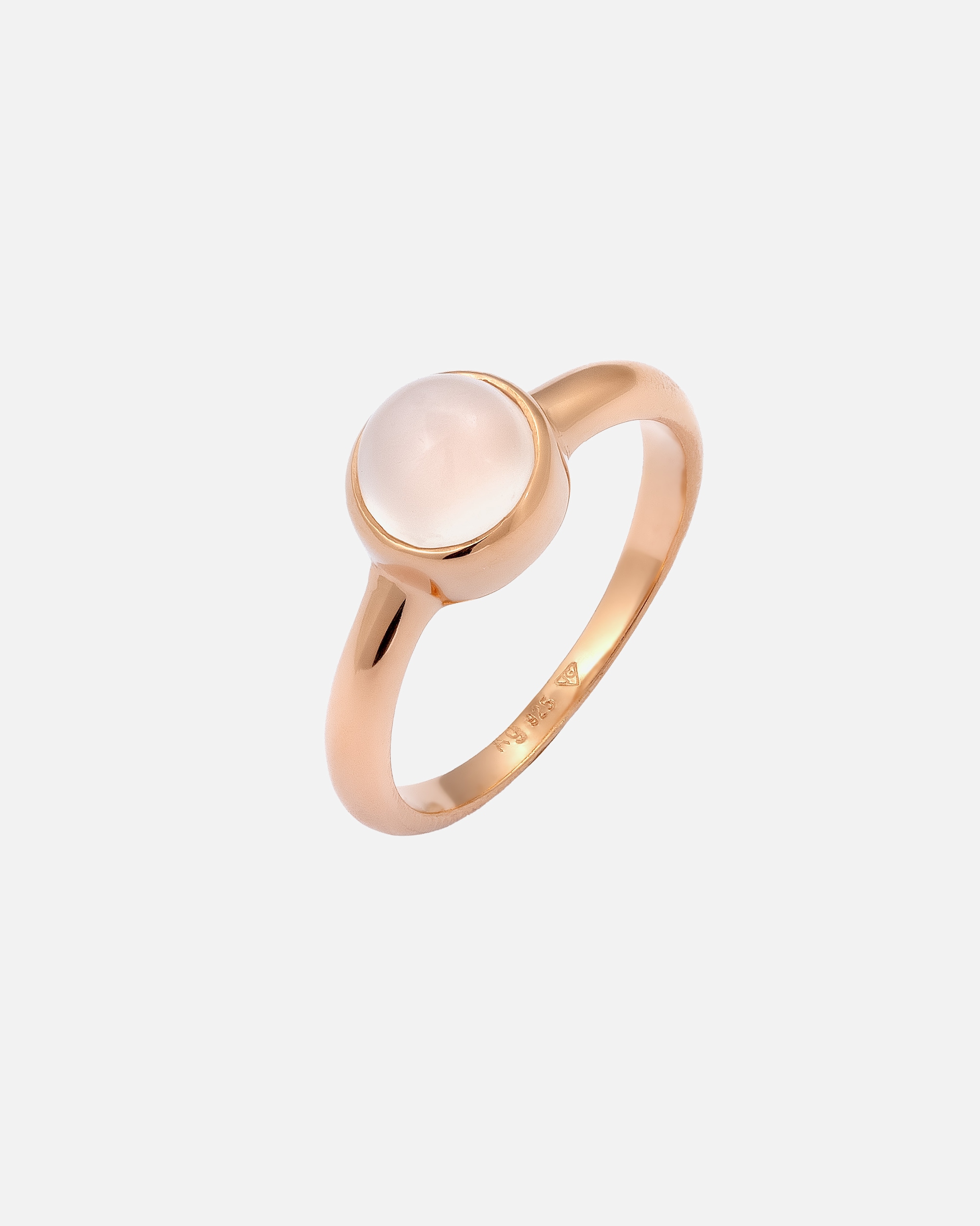 Bague pour Femme Elli Pierre précieuse Pierre de lune pastel 925 Argent 52