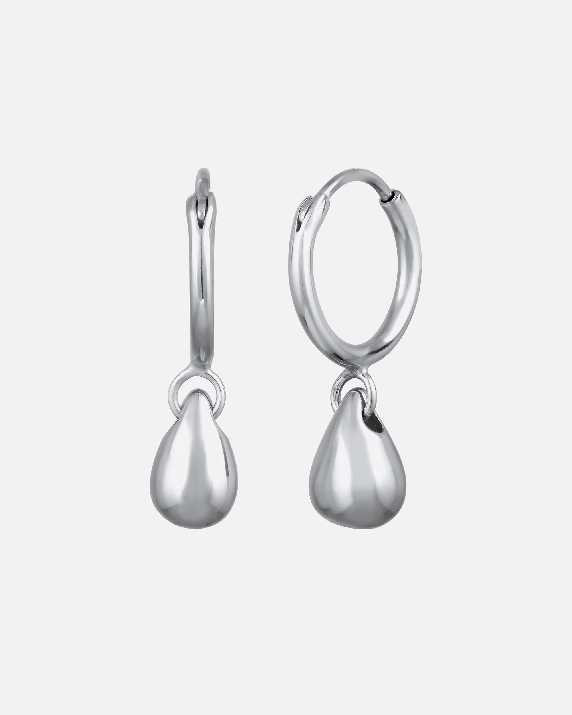Boucles d'oreilles pour Femme Elli Créole sans pierre Goutte 925 Sterling Silver silberfarben