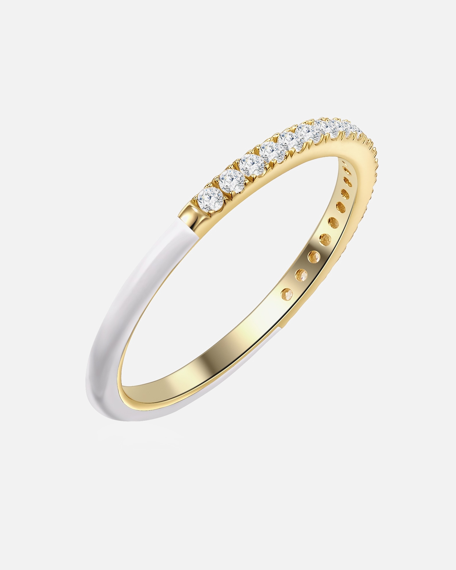 Bague pour Femme Glanzstücke München Bagues blanche 50