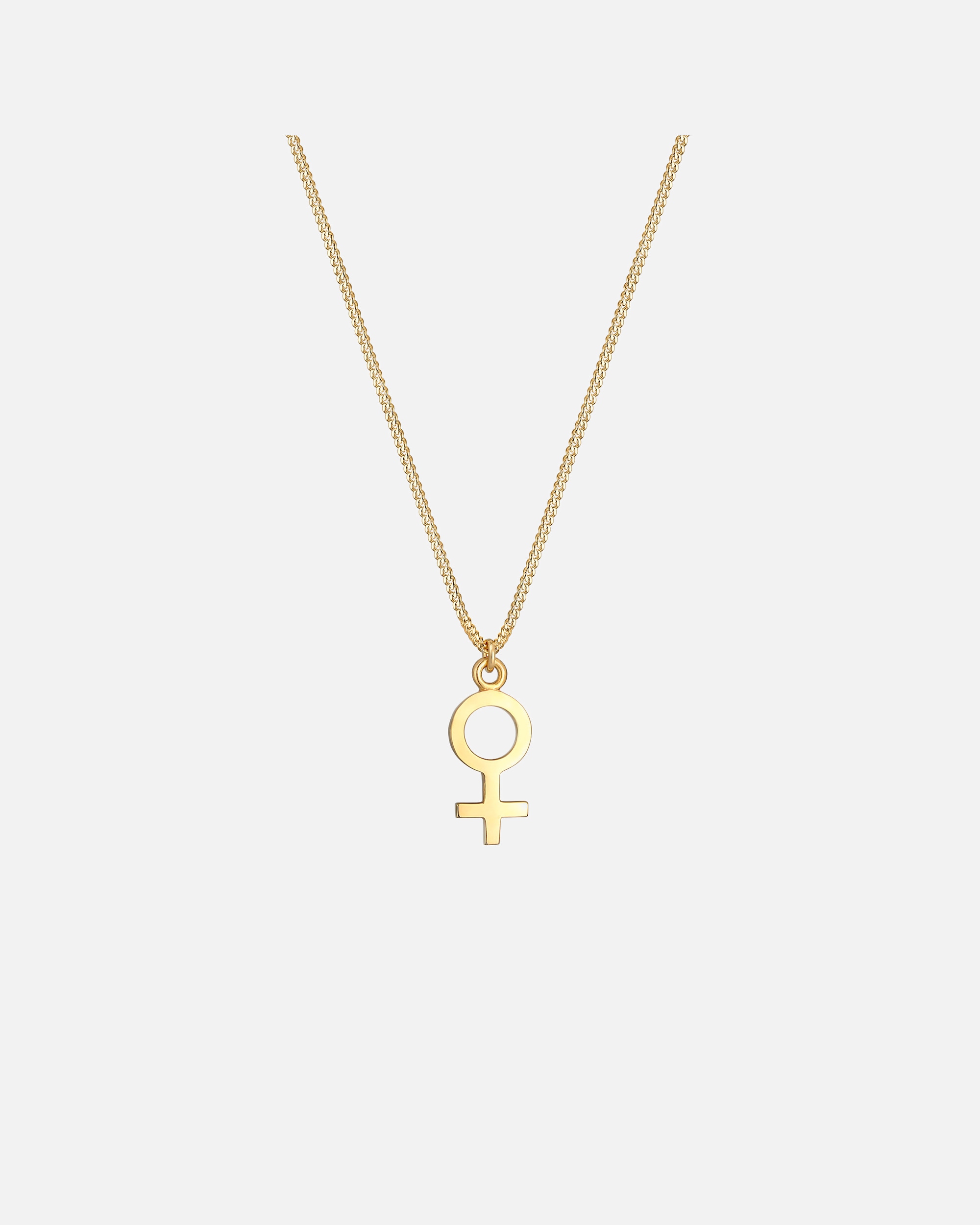 Collier pour Femme Elli Venus Pendentif Feminin Symbole Basic Minimal Collier Femme - (925/1000) Argent goldfarben