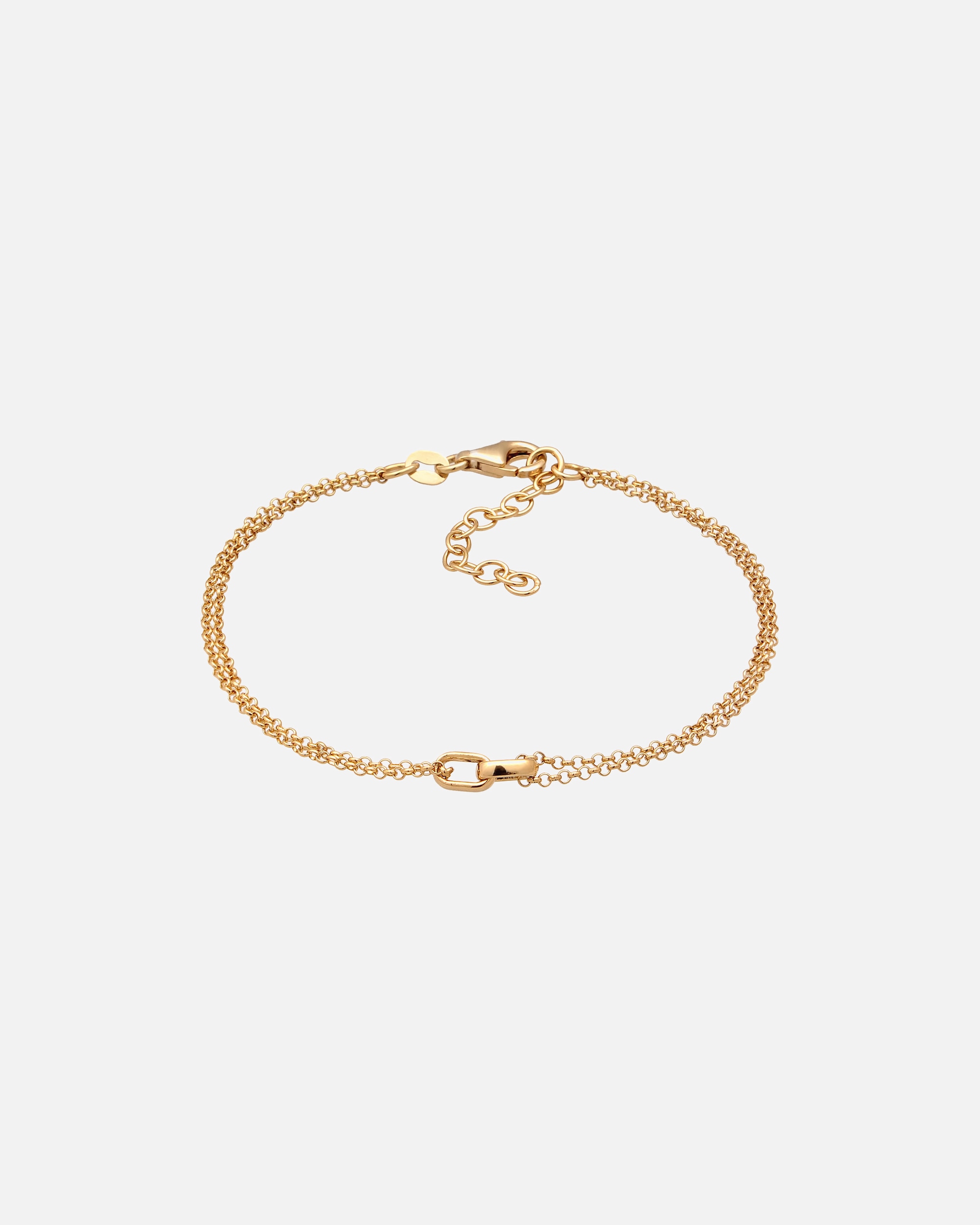 Bracelet pour Femme Elli Bracelet sans pierre 925 Sterling Silver goldfarben