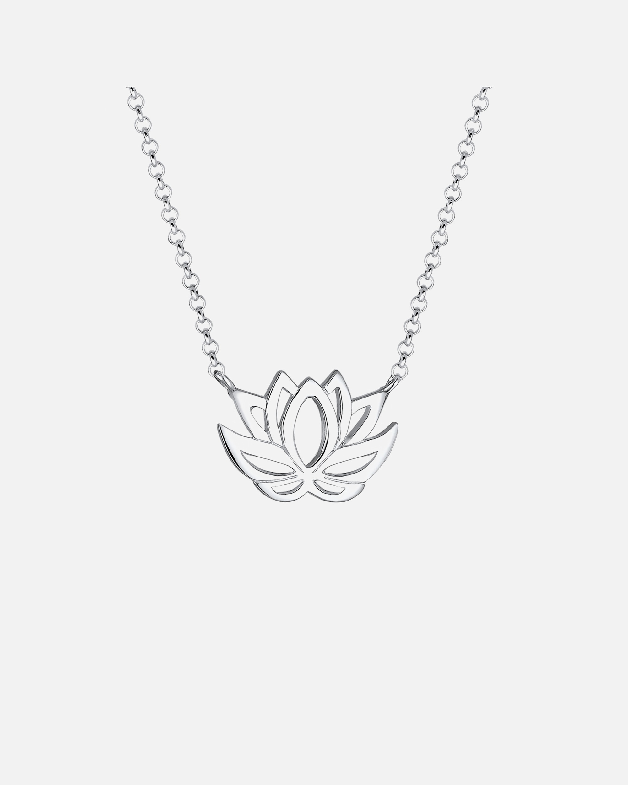 Collier pour Femme Elli Fleur de lotus Argent 925 silberfarben