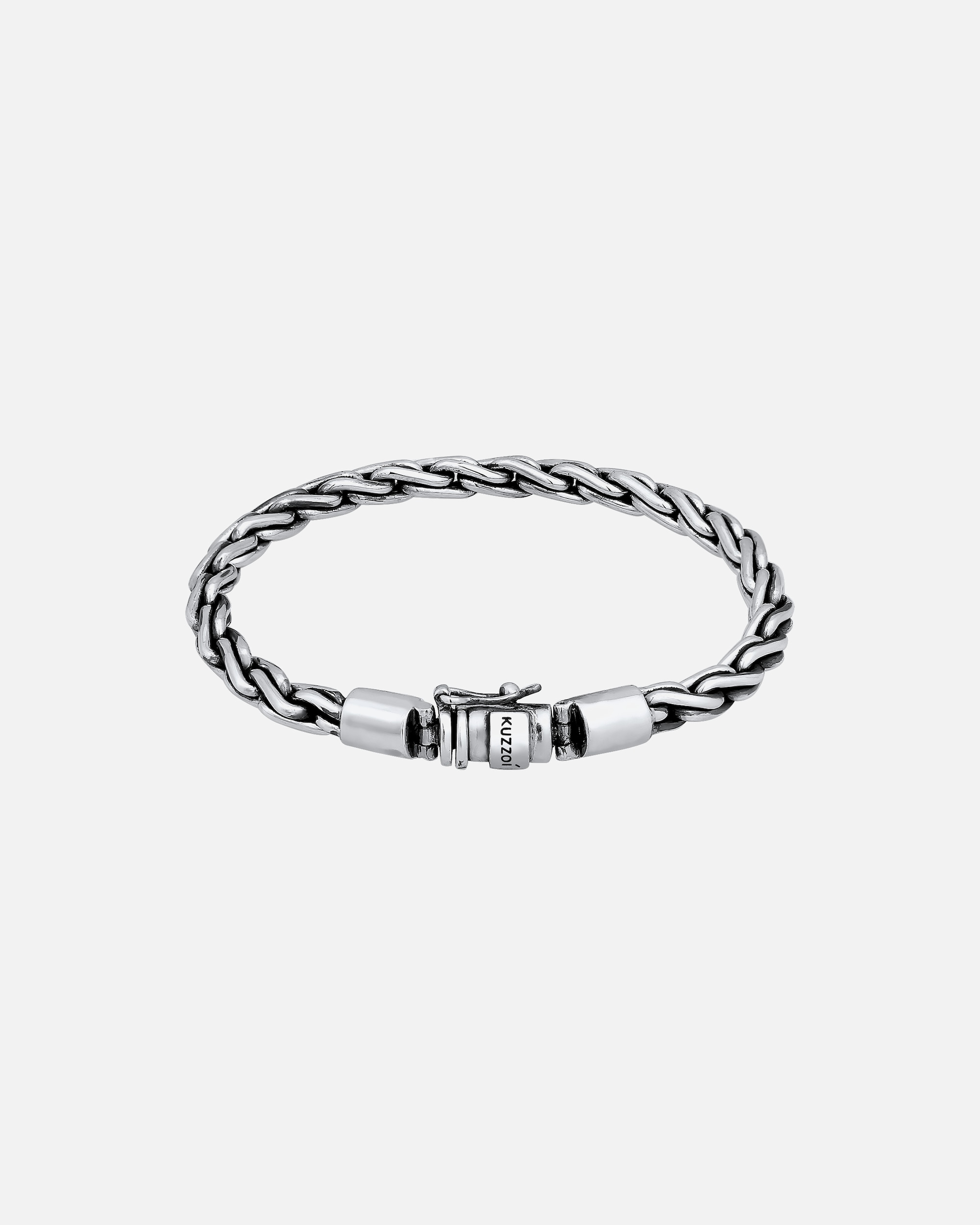 Bracelet pour Homme KUZZOI Homme Fine Massive Statement Case Clasp Unisexe en argent sterling 925 23