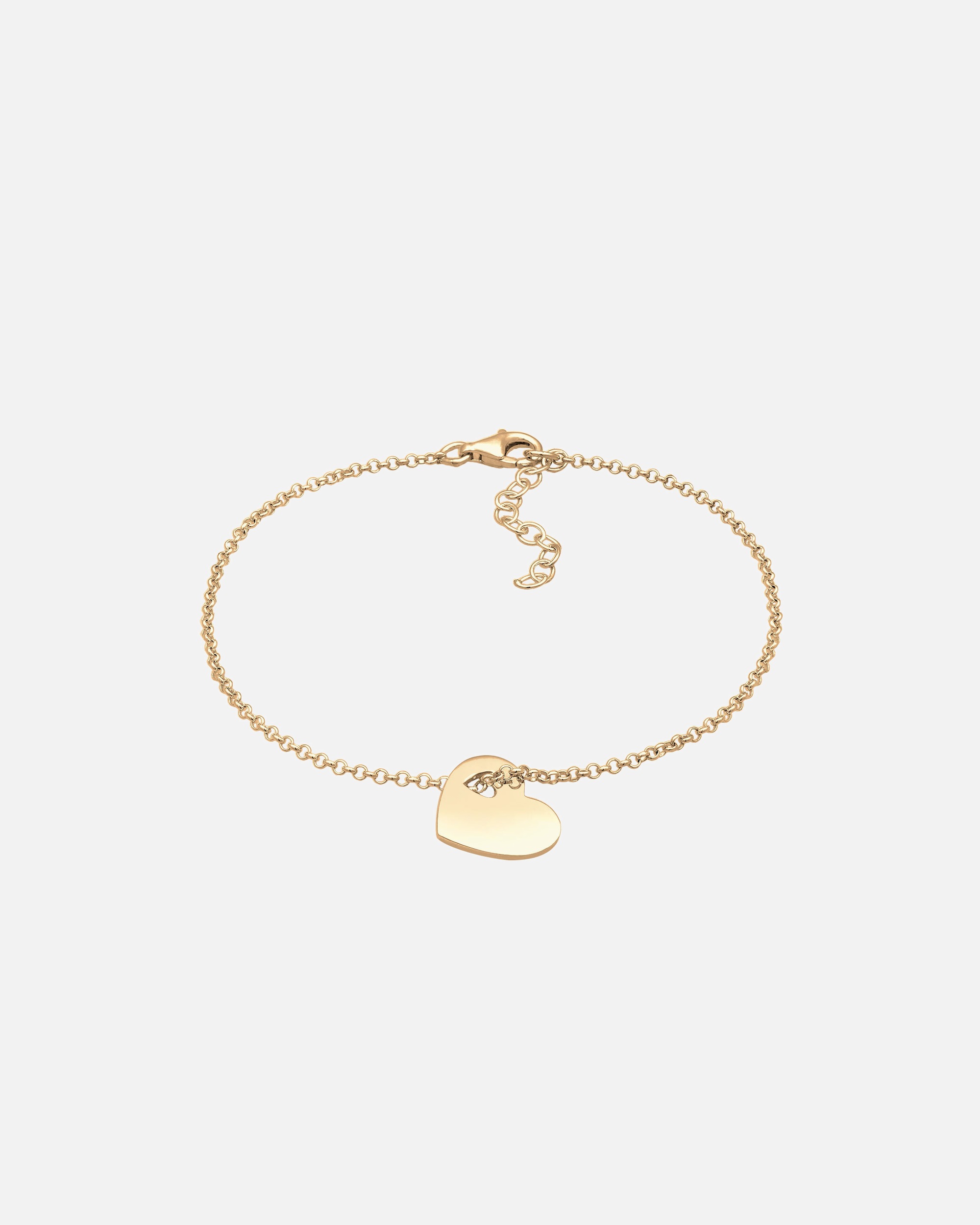 Bracelet pour Femme Elli Coeur Pendentif Bracelet Femme 925/1000 Argent 19