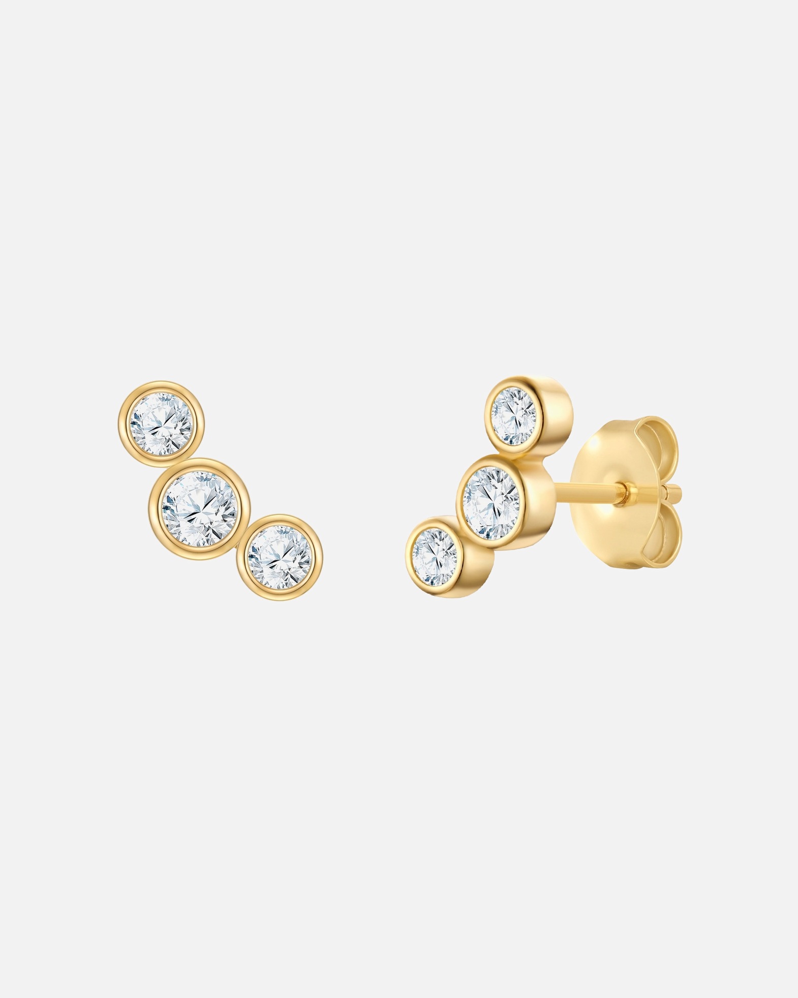 Boucles d'oreilles pour Femme Rafaela Donata Boucles d´oreilles en Argent sterling en Or jaune 9,1 mm