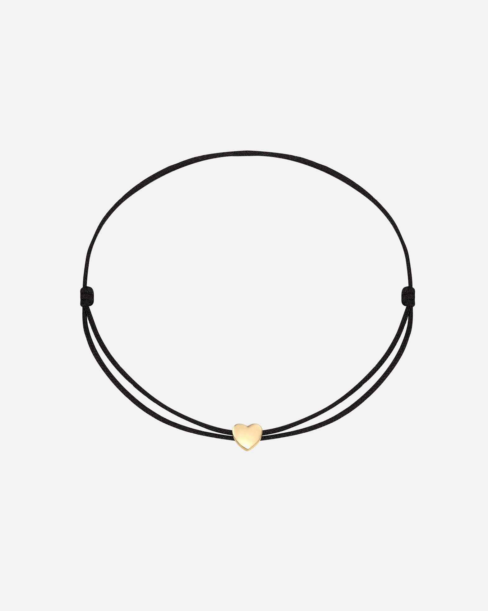 Bracelet pour Femme Rafaela Donata Bracelet Coeur en Argent sterling en Or jaune Réglable 15,0 - 22,0 cm