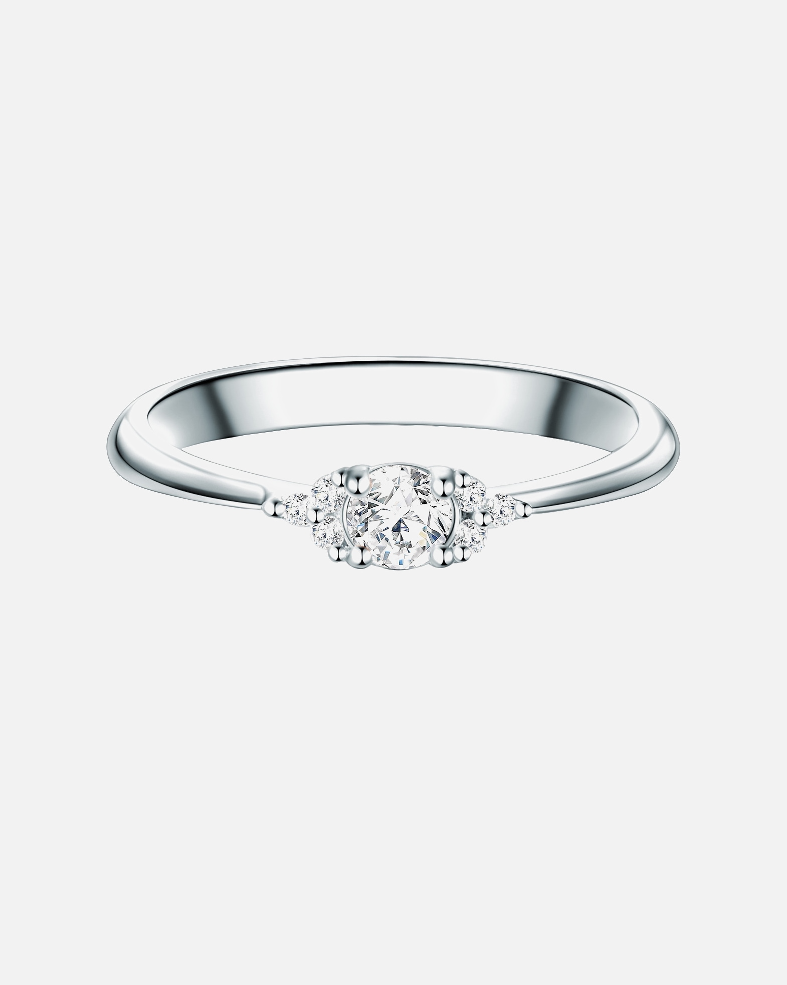 Bague pour Femme Trilani Bague en argent Argent sterling Oxyde de zirconium (CZ) en Argent 54