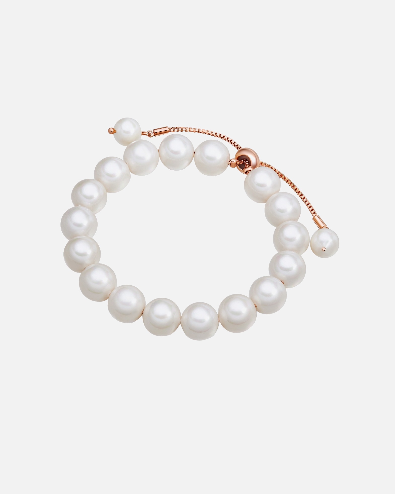Bracelet pour Femme Lulu & Jane Bracelet en Laiton en Or rose Réglable 16,0 - 22,0 cm