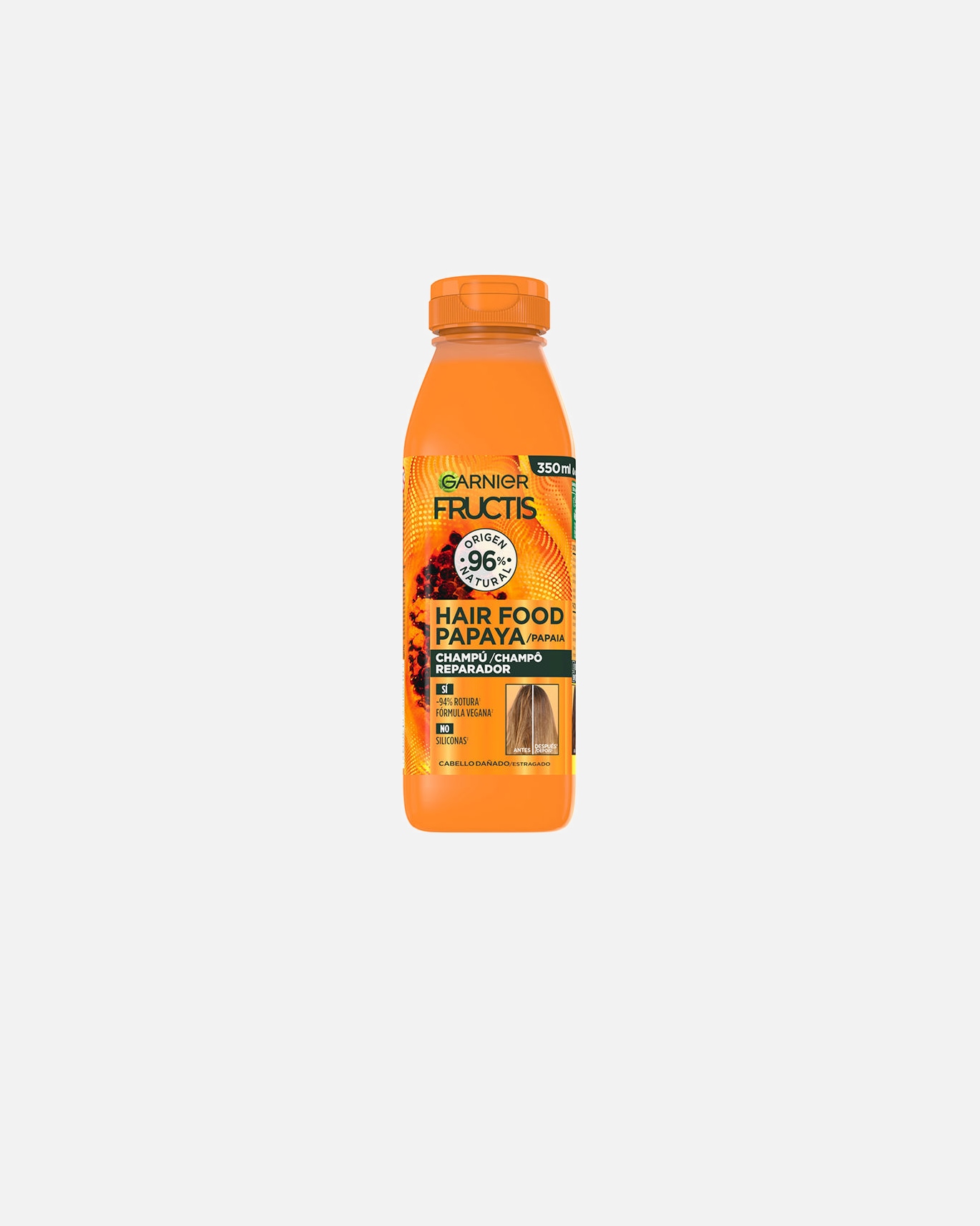 Shampooing pour Femme Garnier Shampooing réparateur FRUCTIS HAIR FOOD PAPAYA 350 ml
