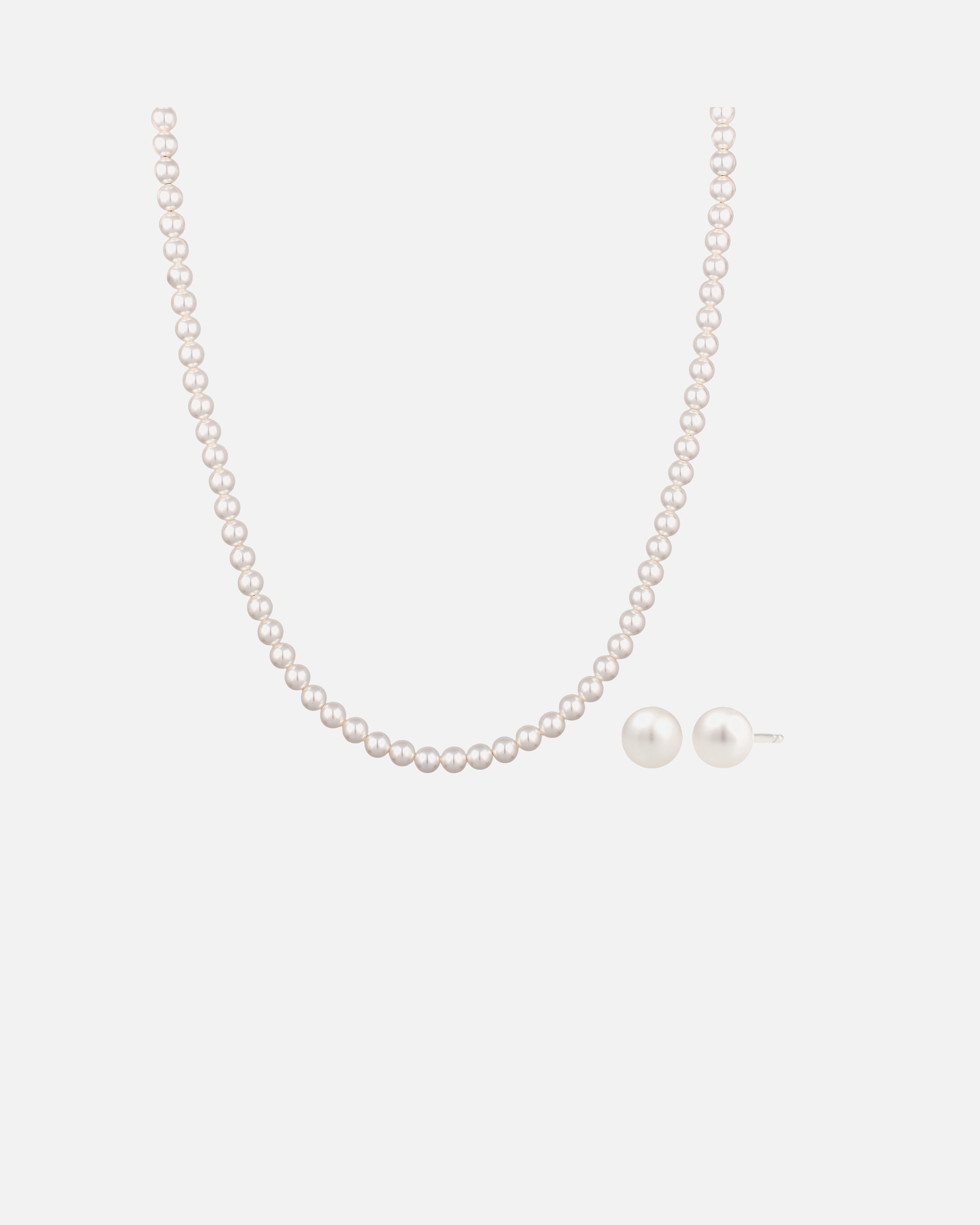 Parure de bijoux pour Femme Elli Set avec perles Swarovski Pearl Blanc 925 Sterling Silver silberfarben