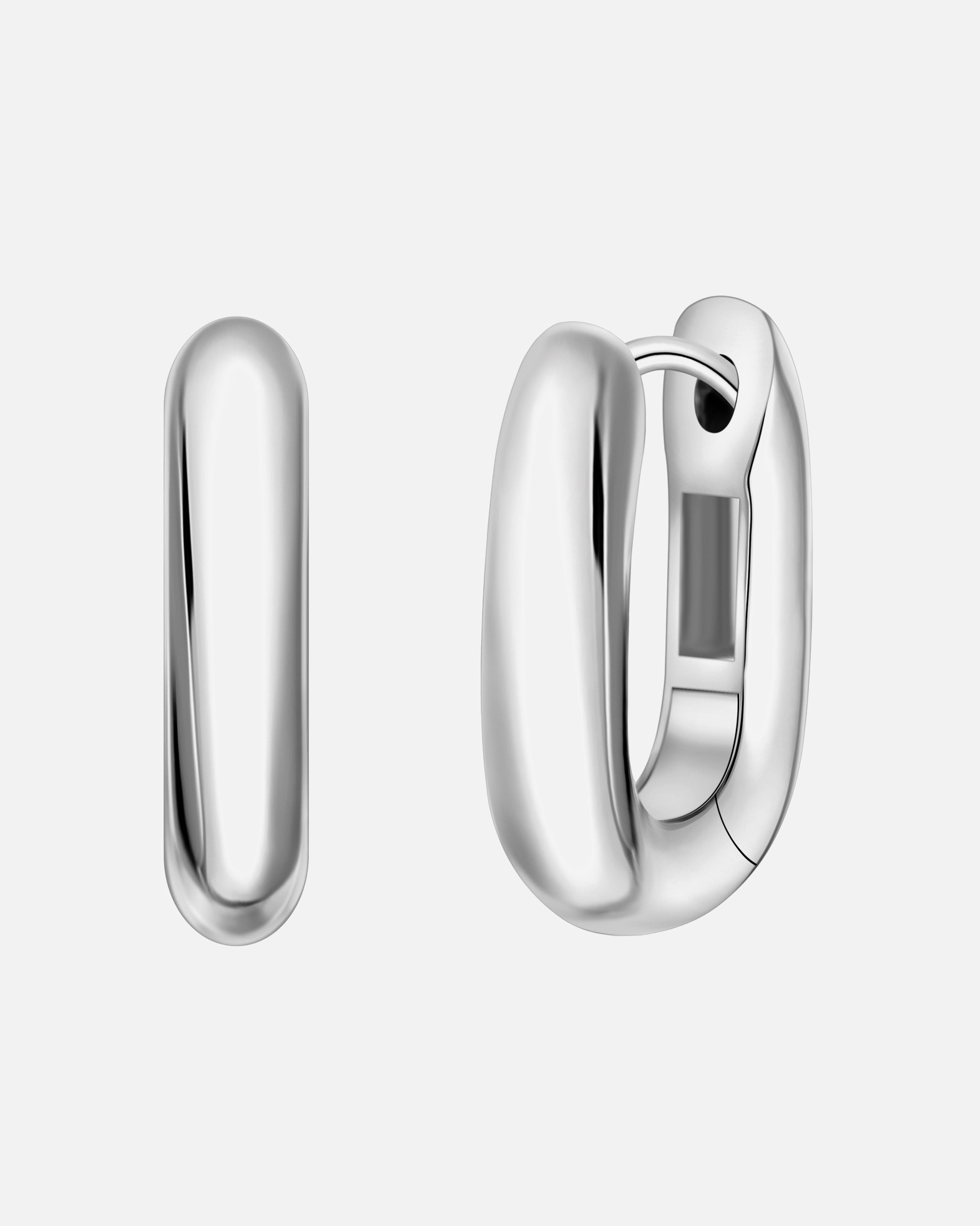 Créoles pour Femme Yokoamii Créoles en Laiton argenté 16,0 mm