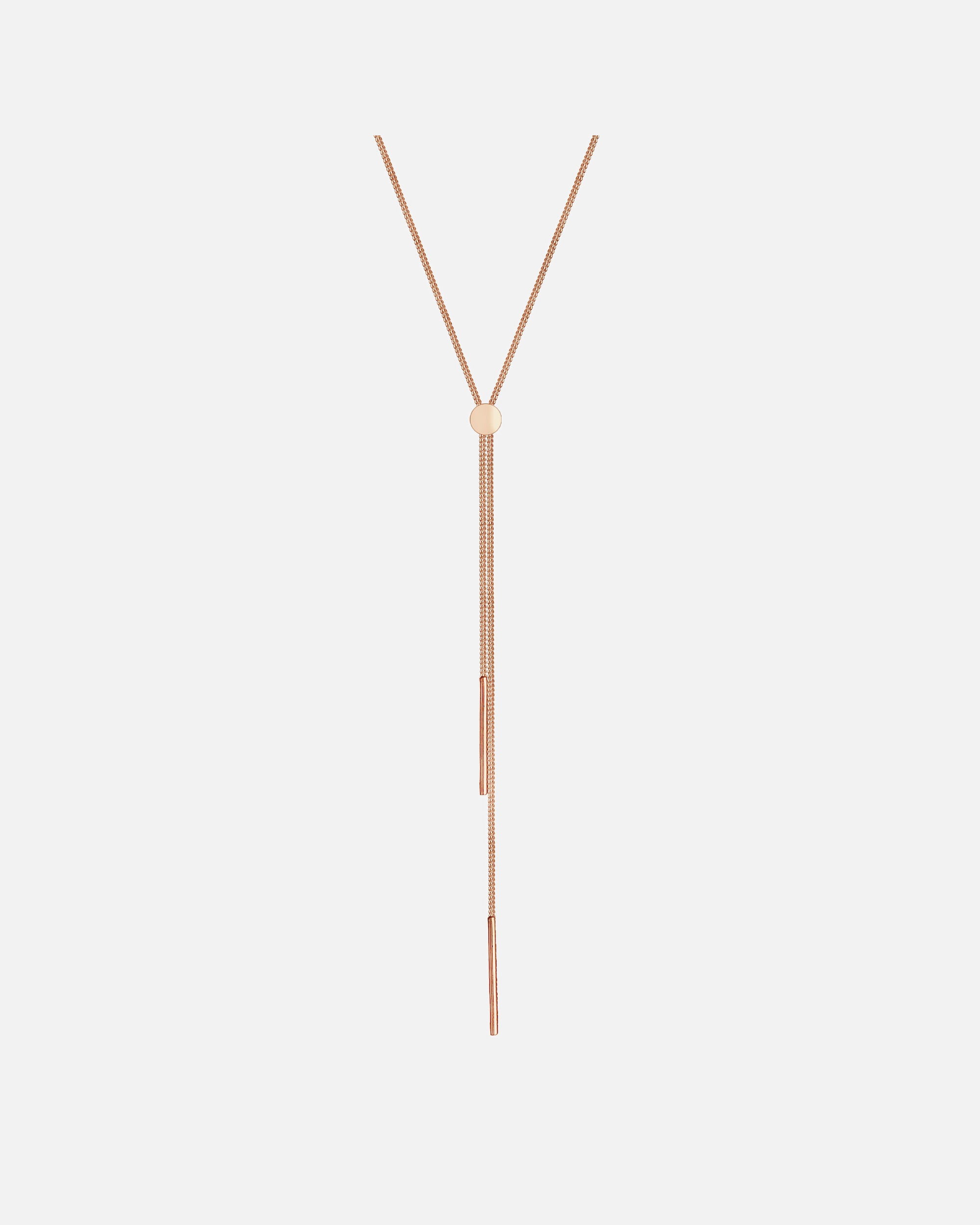 Collier pour Femme Elli Femmes Chaîne en Y Géo Bâton Basique Tendance Blogueur en Argent Sterling 925 rosefarben