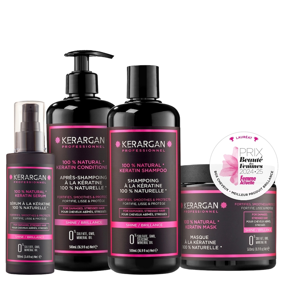 Kerargan - Kerargan - Ensemble Ultra Réparateur Shampoing, Après-shampoing, Masque & Sérum à la Kératine - 3x500ml +100 ml 1600 ml unisex