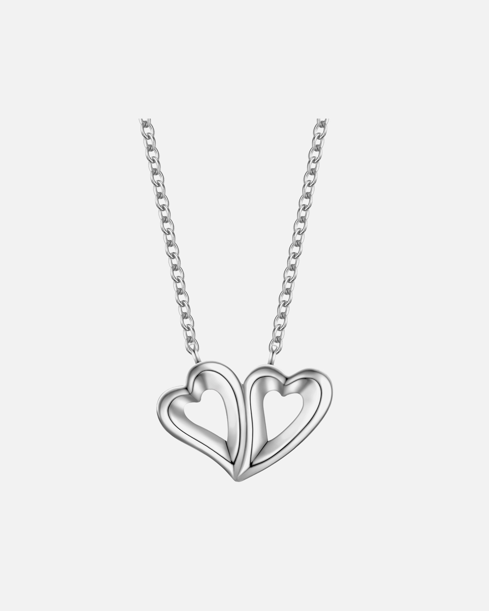 Collier pour Femme Rafaela Donata Chaîne Coeur en Argent sterling en Argent Chaîne de base 42,0 + rallonge de 5,0 cm