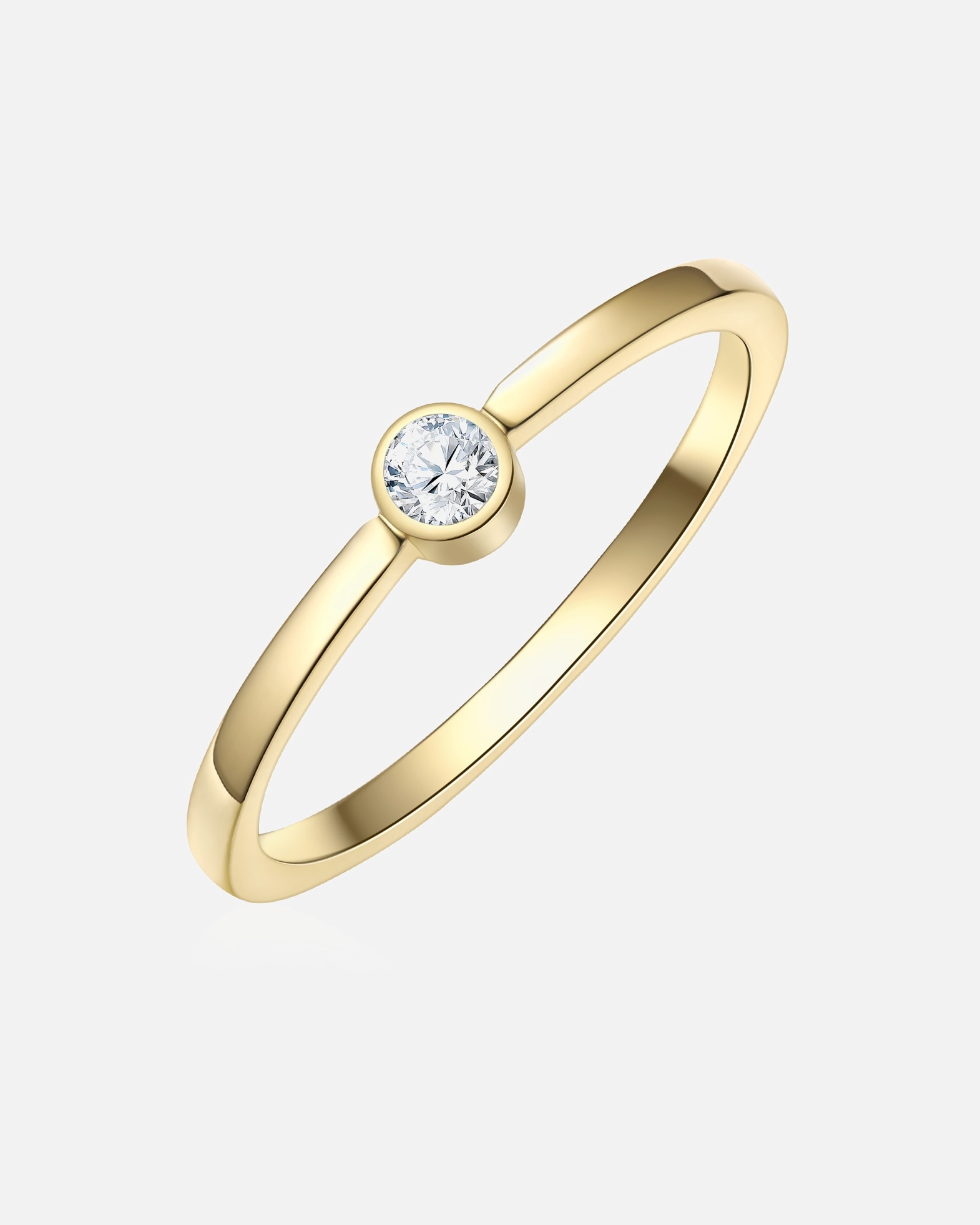 Bague pour Femme Eastside Bague en Acier inoxydable en Or jaune 54