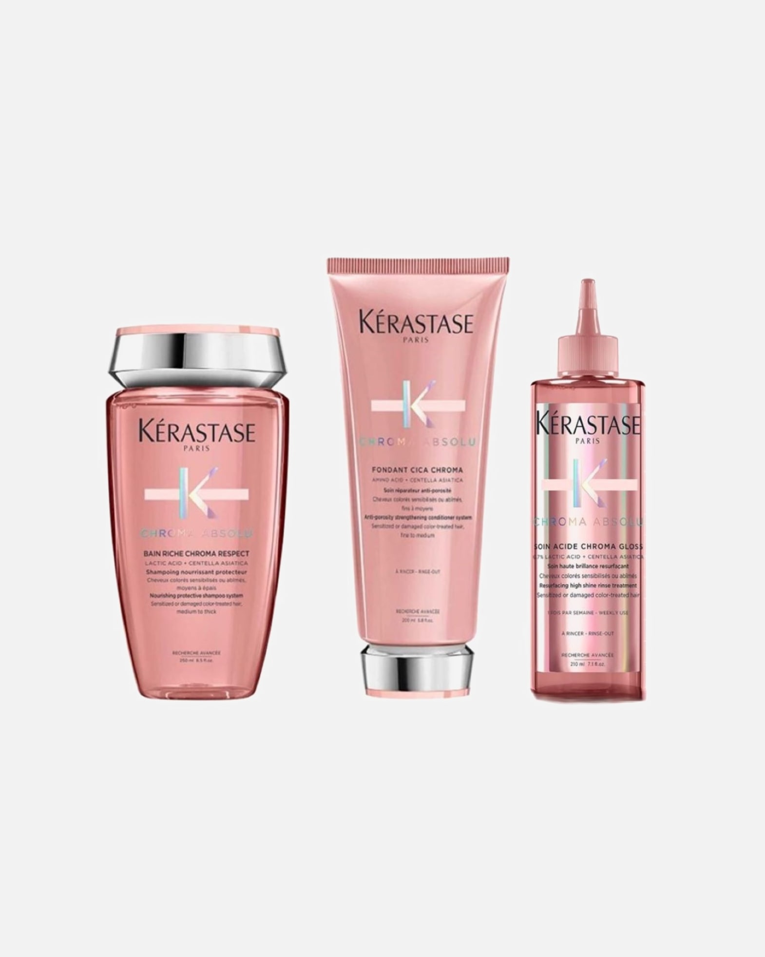 Coffret soin cheveux pour Femme Kérastase Chroma Absolu Coffret RICHE (Bain Riche/ Fondant / Soin Acide) 1 pièce