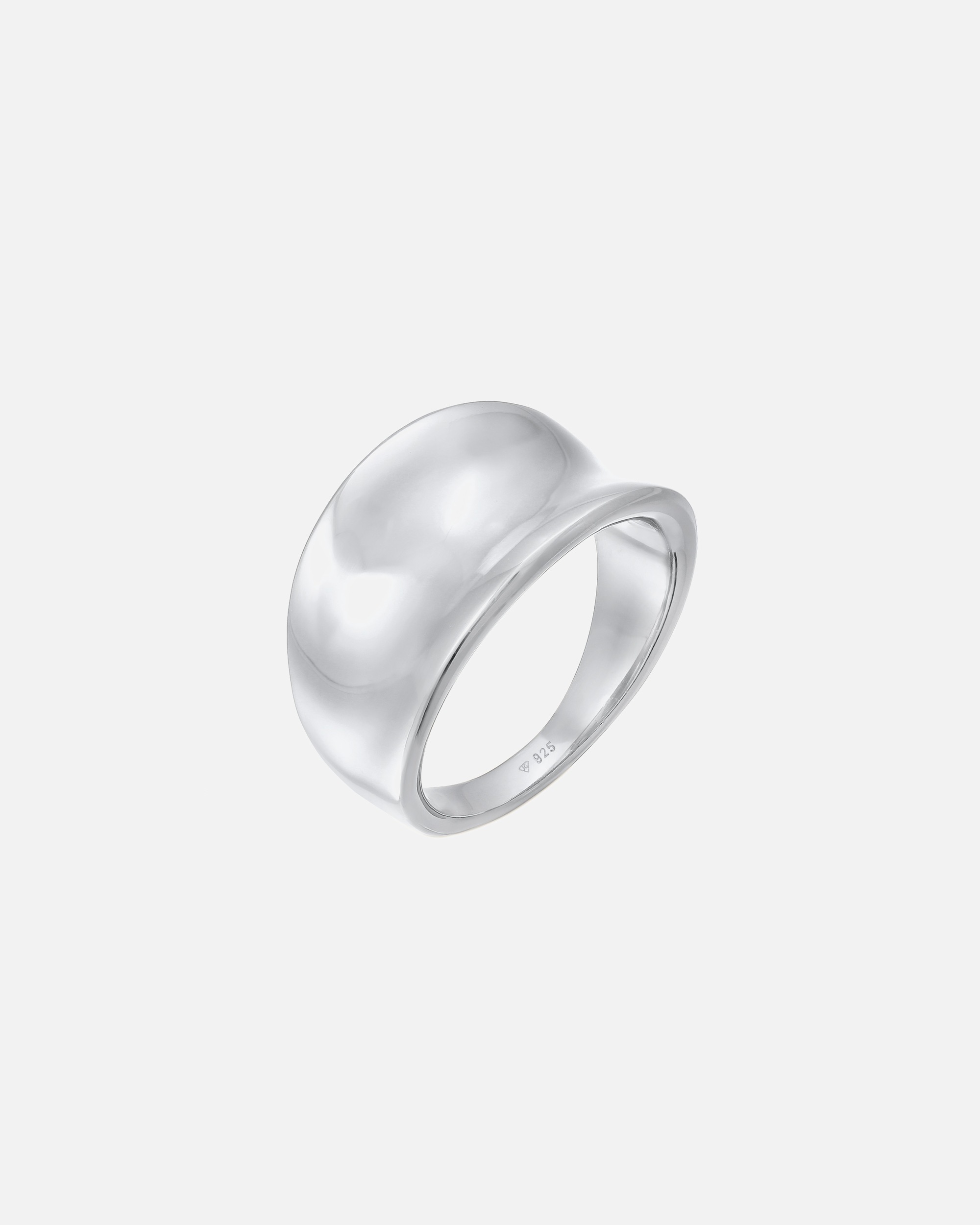 Bague pour Femme Elli Femmes Basique Élégant Ovale en Argent Sterling 925 52
