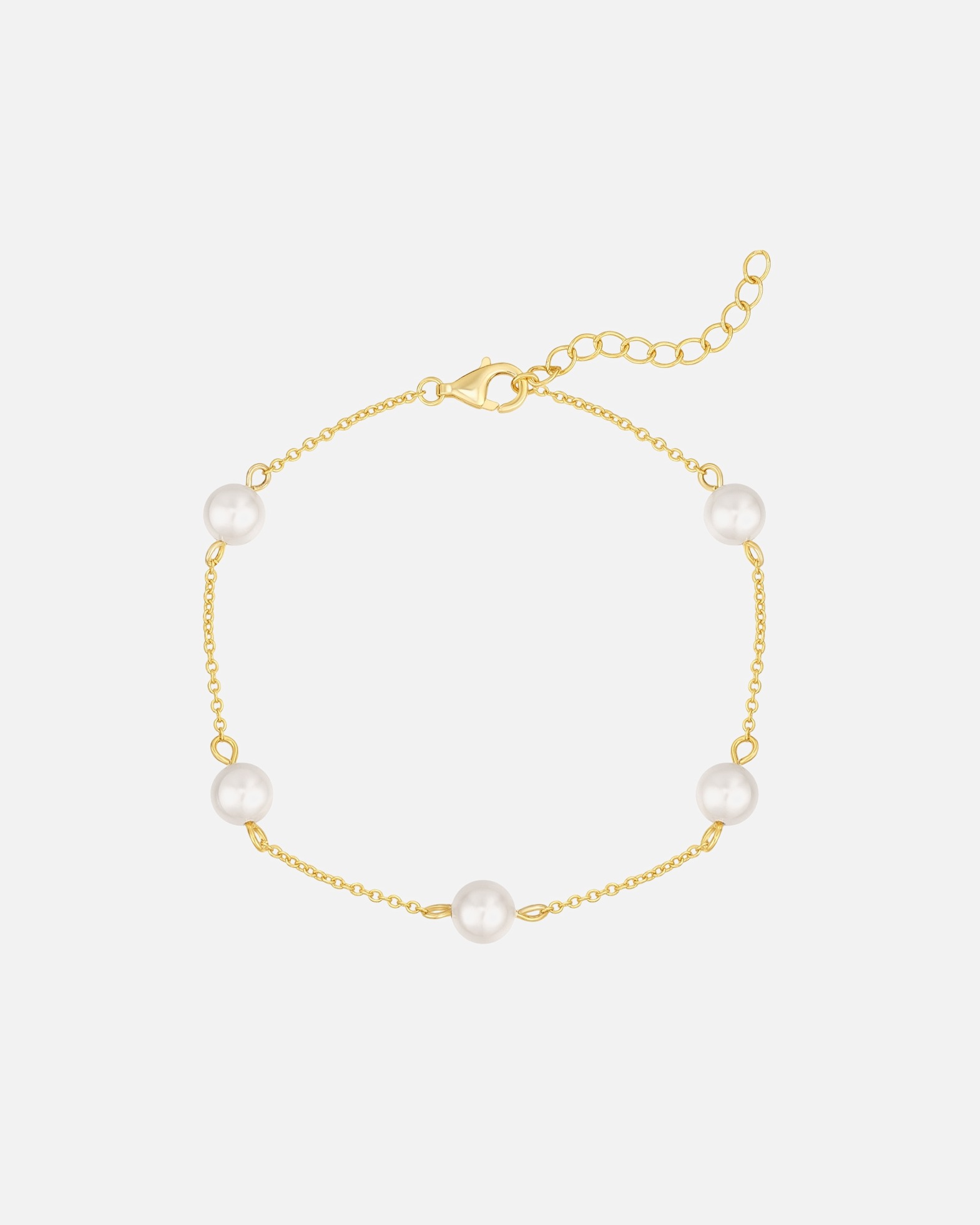 Bracelet pour Femme Rafaela Donata Bracelet en Argent sterling en Or jaune Longueur de base 18 cm + Rallonge 3 cm