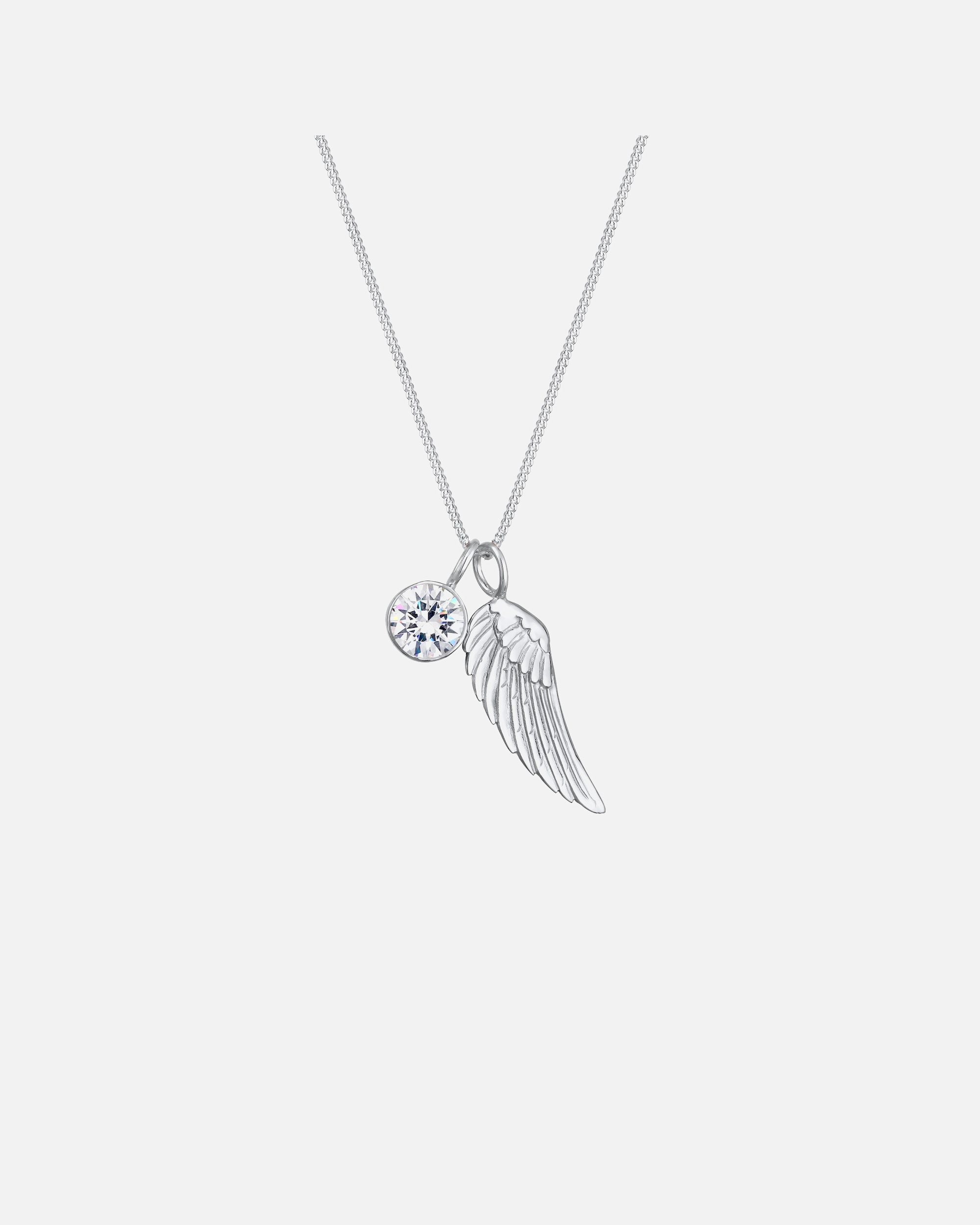 Collier pour Femme Elli Femmes ailes étincelantes avec cristaux en argent sterling 925 45
