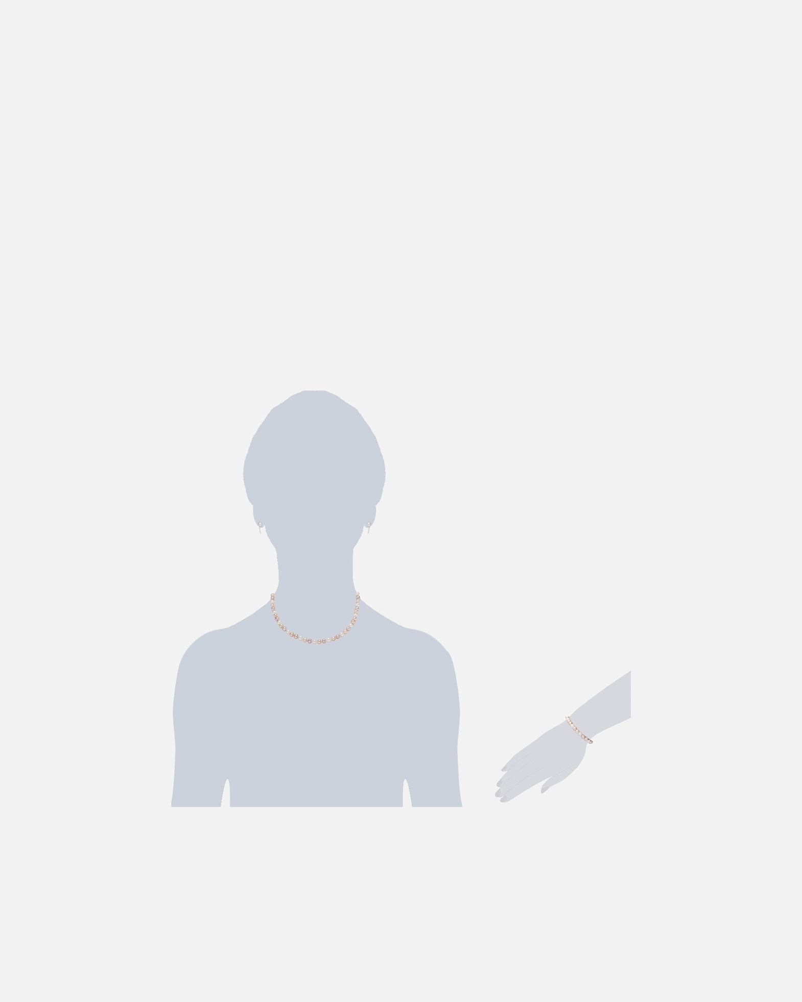 Bijoux pour Femme Lulu & Jane Set (bracelet + collier + b. d´oreilles) Argent sterling Perle de culture d'eau douce en Argent 6,0 - 6,5 mm