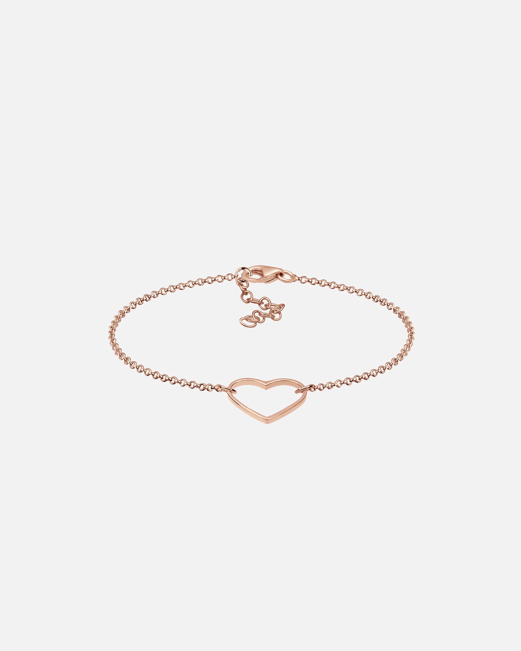 Bracelet pour Femme Elli Femme Pendentif Coeur Basique en Argent Sterling 925 20