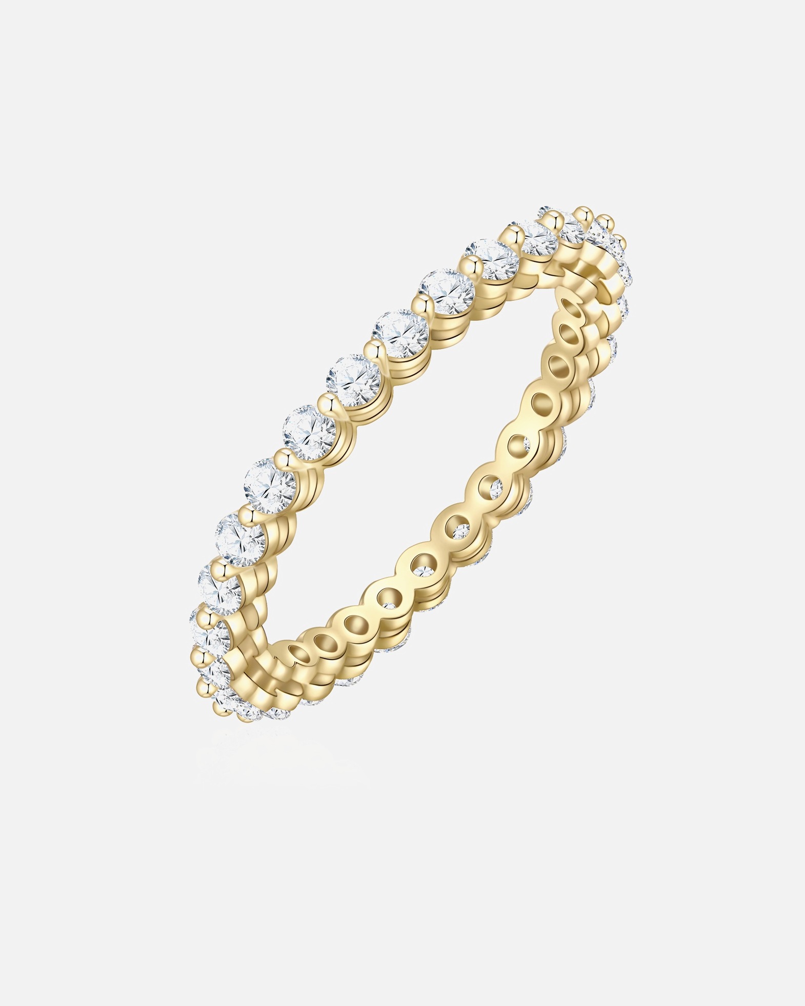 Bague pour Femme Glanzstücke München Bague en Argent sterling en Or jaune 52