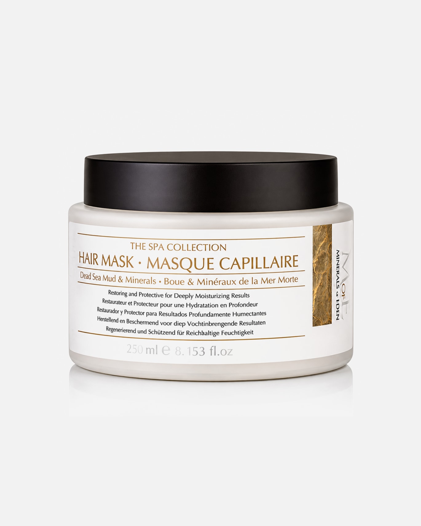 Masque capillaire pour Unisexe Minerals of Eden Default Brand Line Masque Capillaire - Boue et Minéraux de la Mer Morte 250 ml