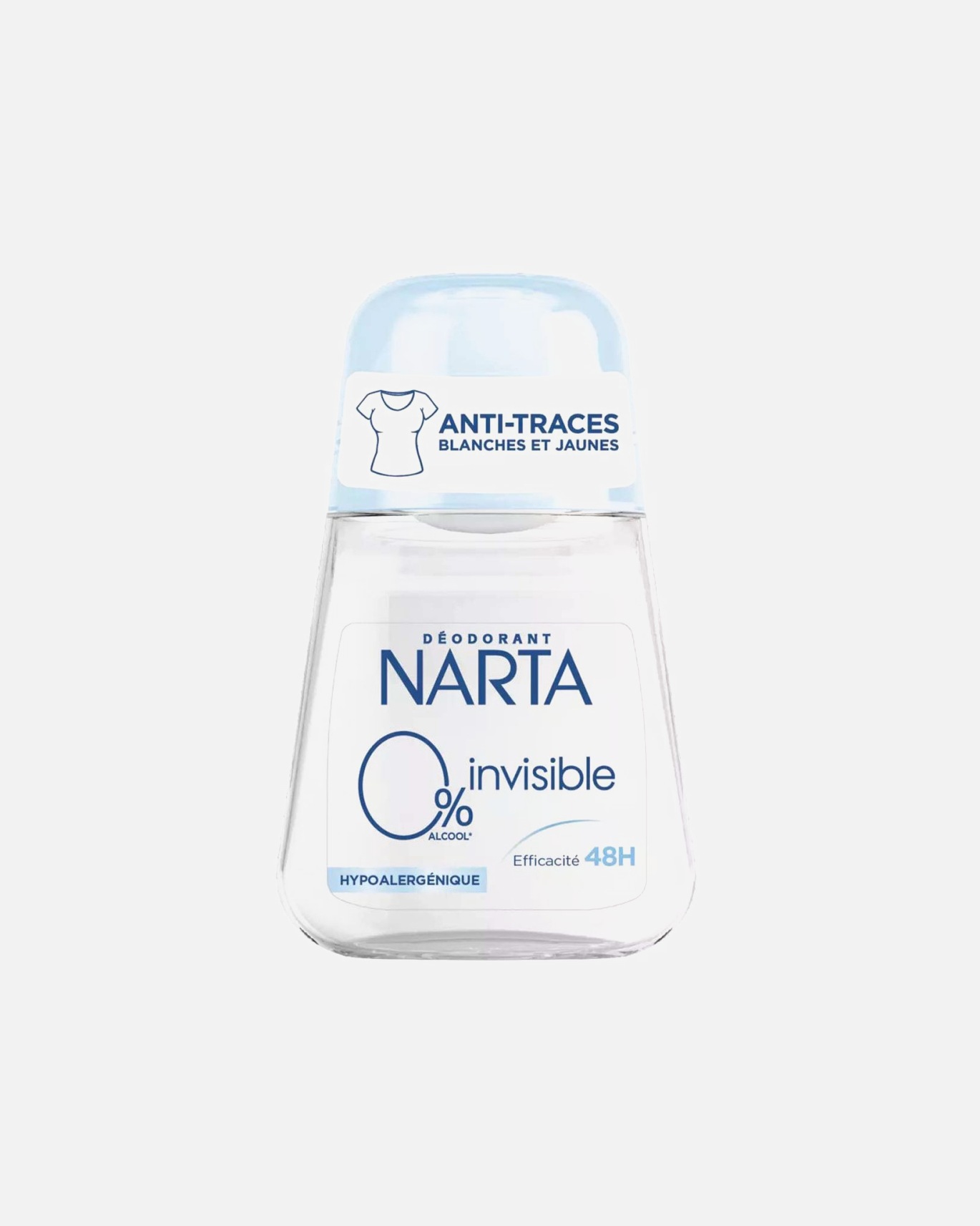 Déodorant pour Unisexe Narta Déodorant Anti-Traces 48h Invisible 0% 50 ml