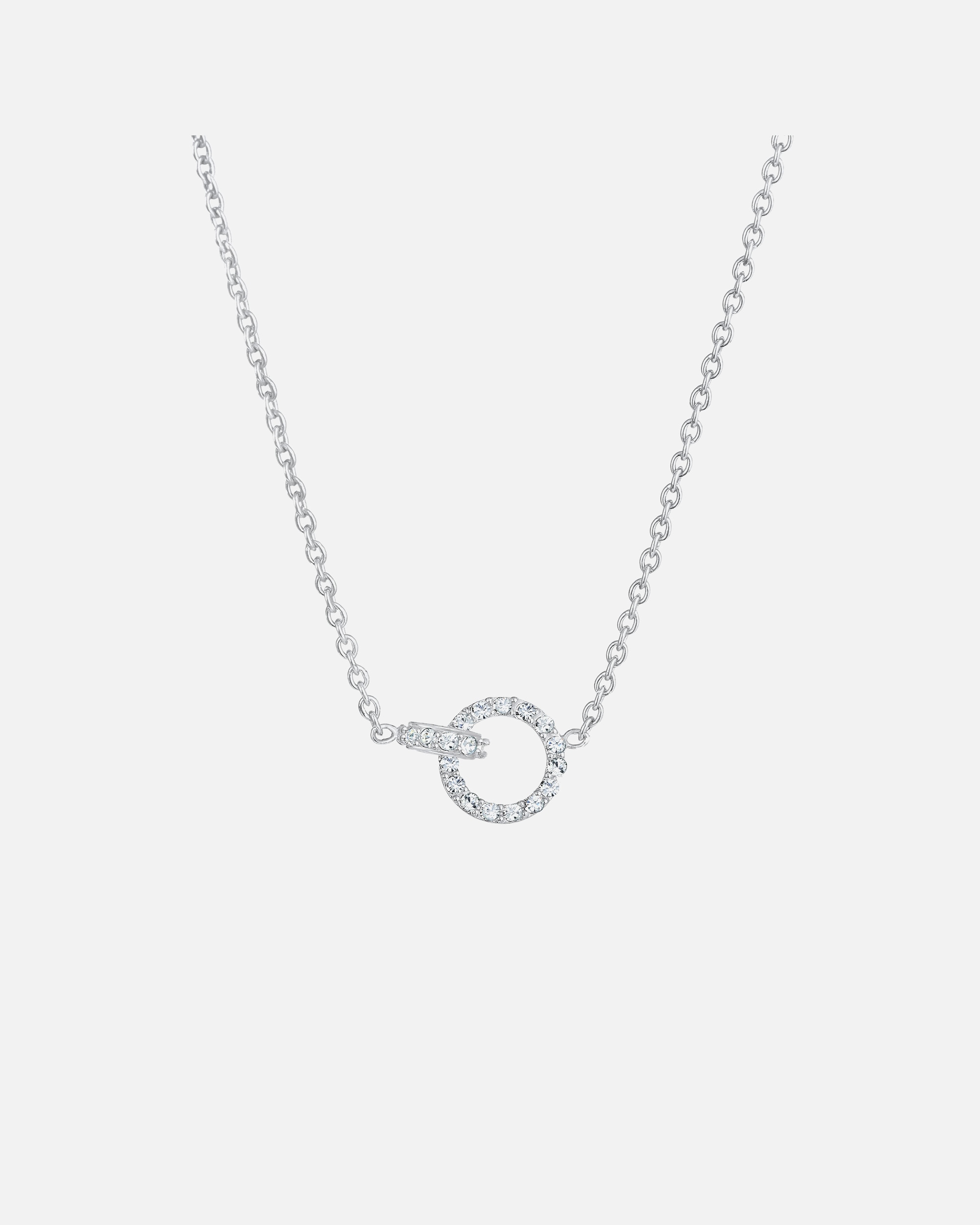 Collier pour Femme Elli Femmes Anneaux Connecté Infini avec cristaux Argent 925 45
