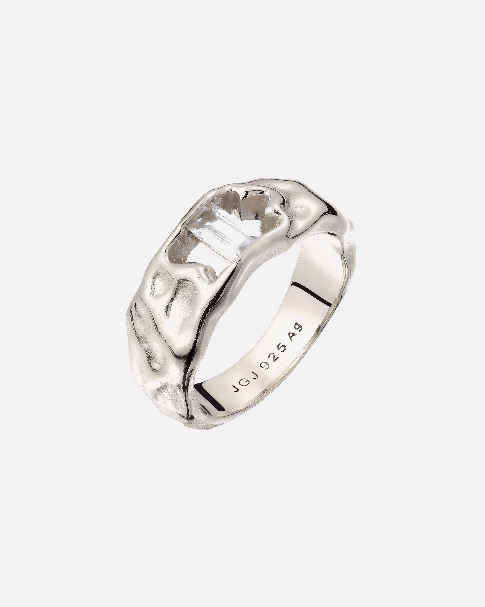 Bague pour Femme Elli Bague Topaze Blanc 925 Sterling Silver 56