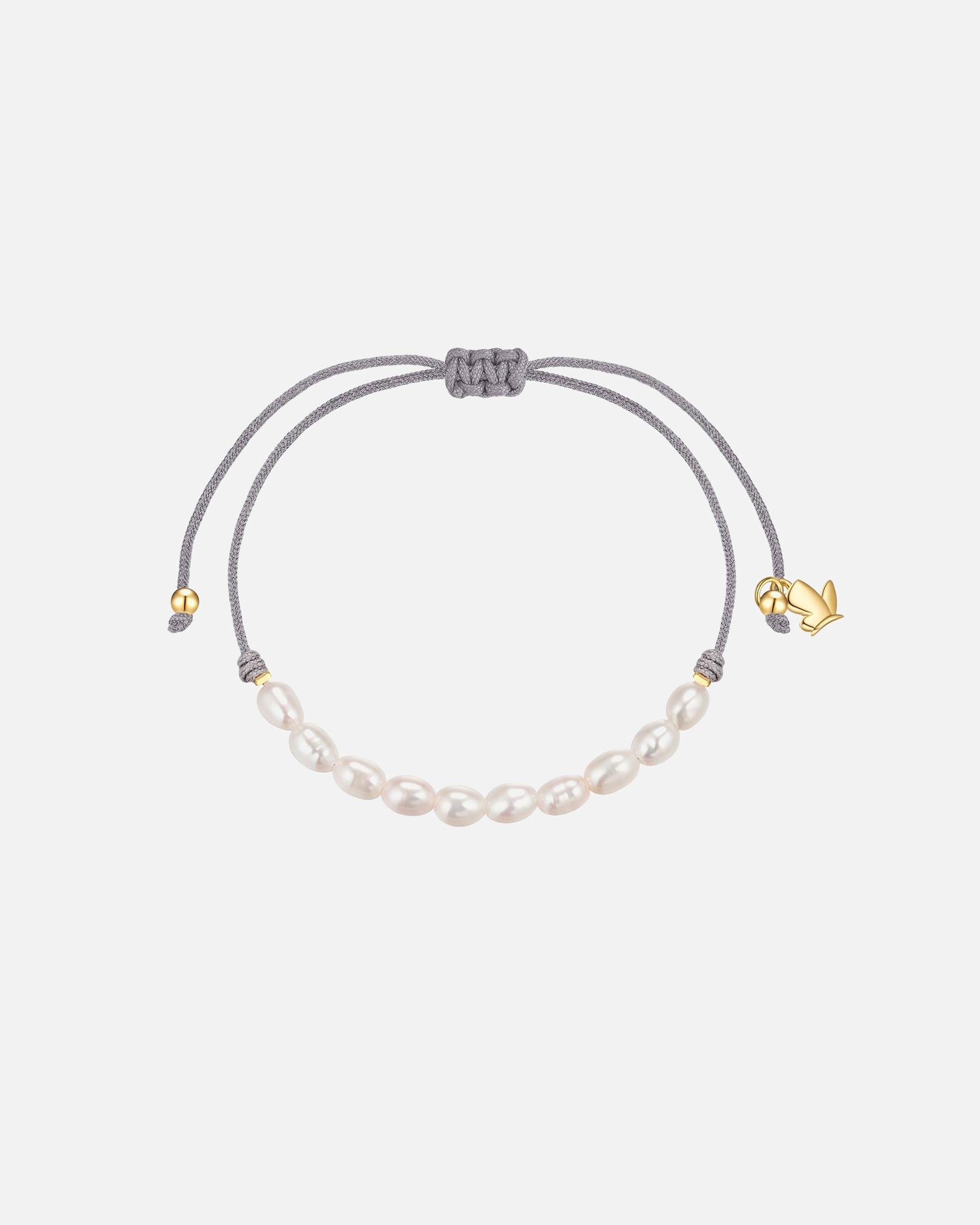 Bracelet pour Femme Glanzstücke München Bracelet en perles en acier inoxydable en doré avec perle d'eau douce Réglable 15,0 - 22,0 cm