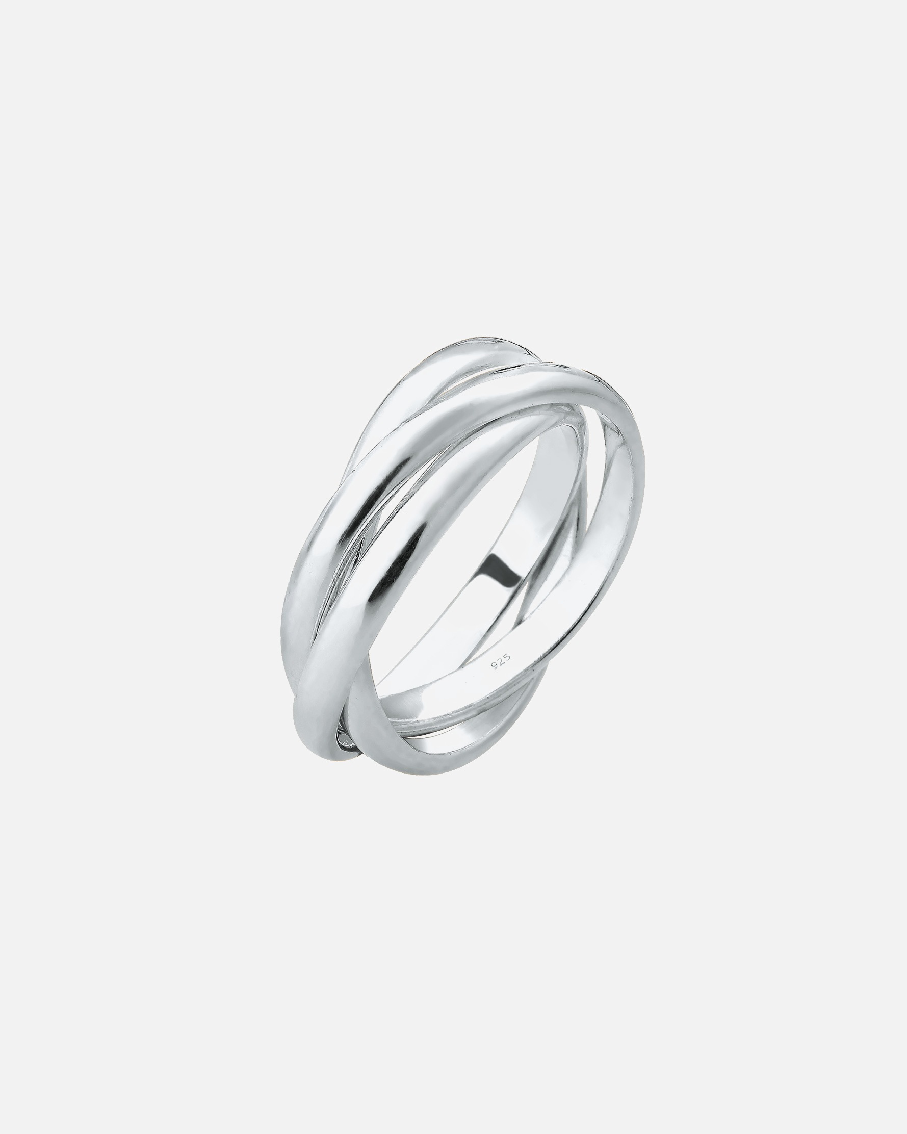 Bague pour Femme Elli Basic Bague à enrouler Design classique 925 Argent 56