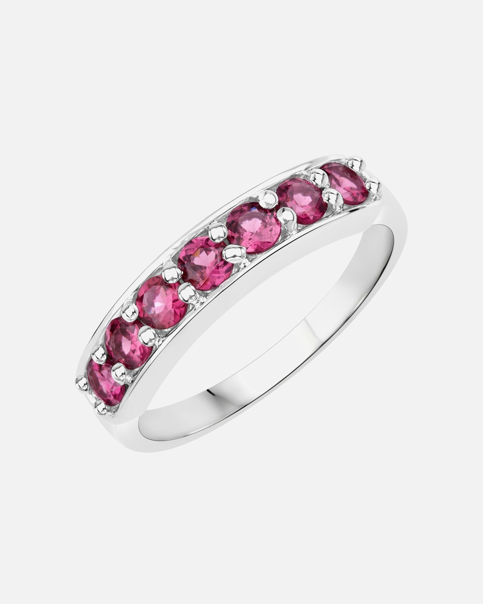 Bague pour Femme Bague Argent sterling Rhodolite en Argent 54