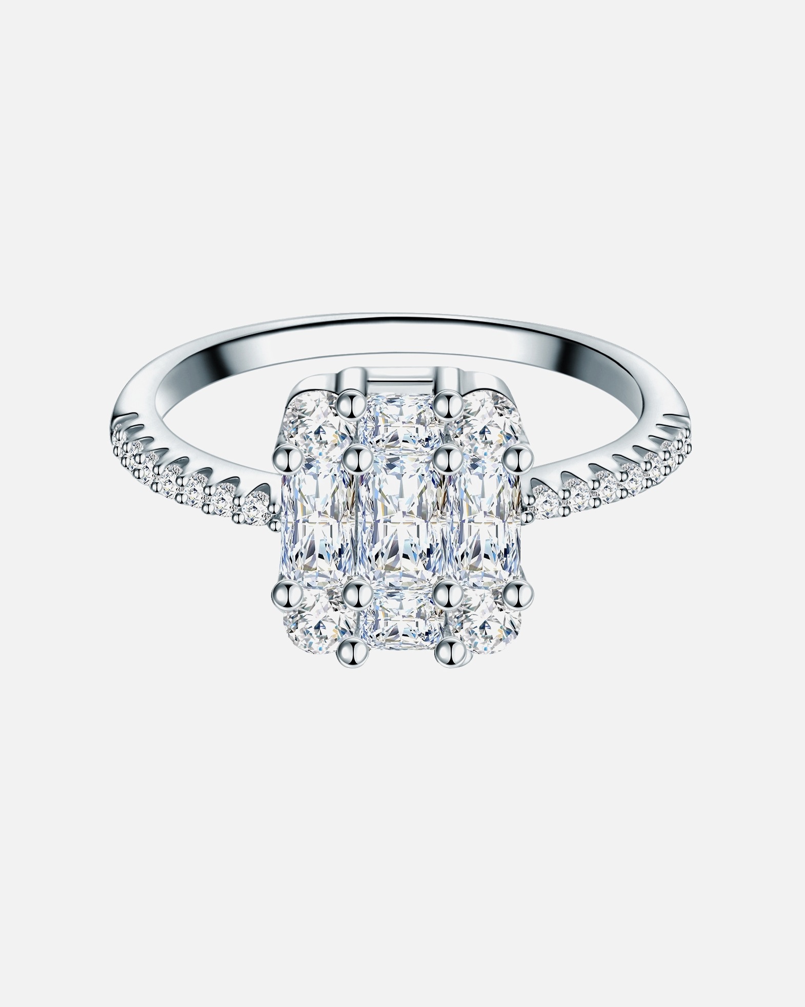 Bague pour Femme Trilani Bague en argent Argent sterling Oxyde de zirconium (CZ) en Argent 56