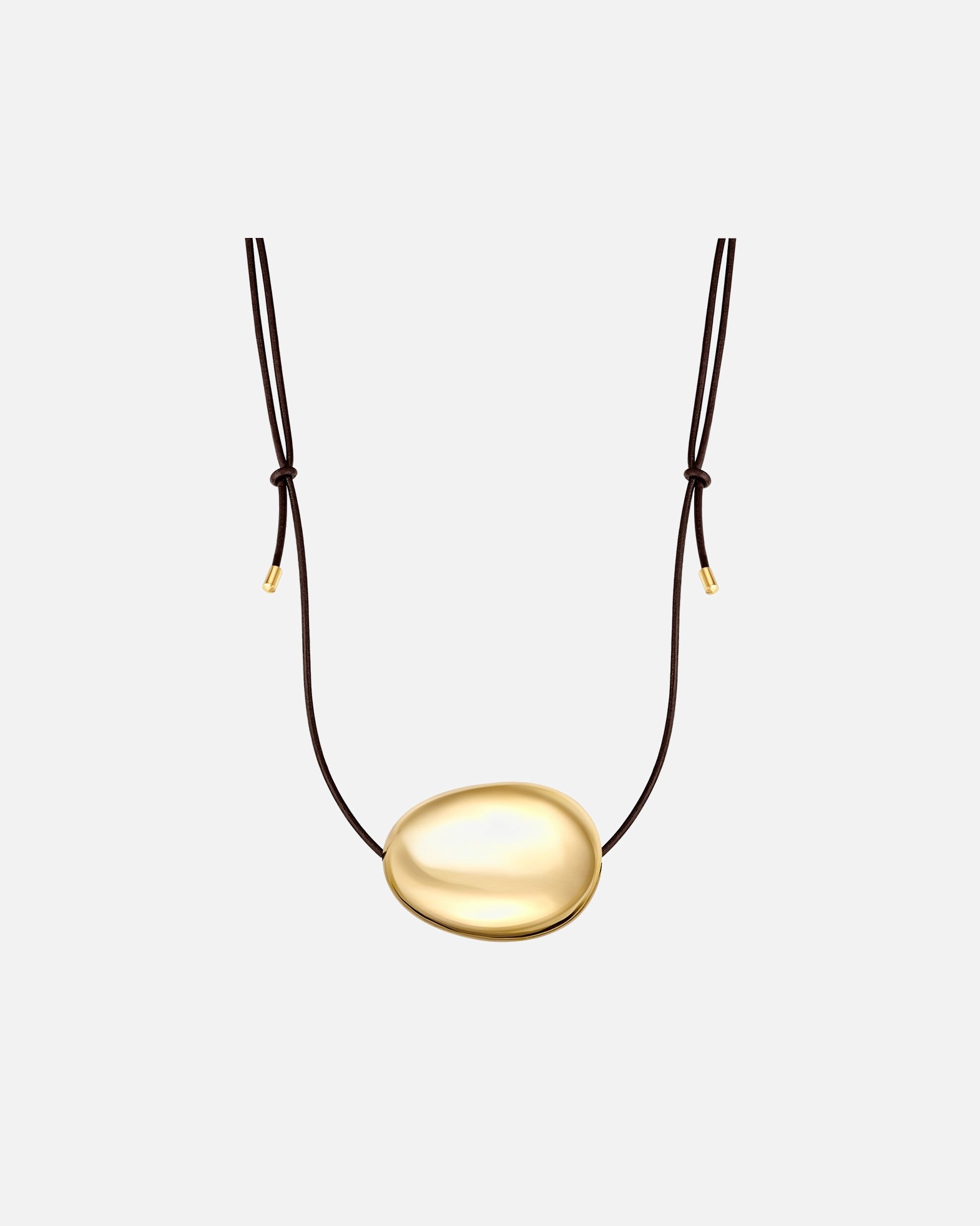 Collier pour Femme Collier en cuir marron Réglable 42,0 - 88,0 cm