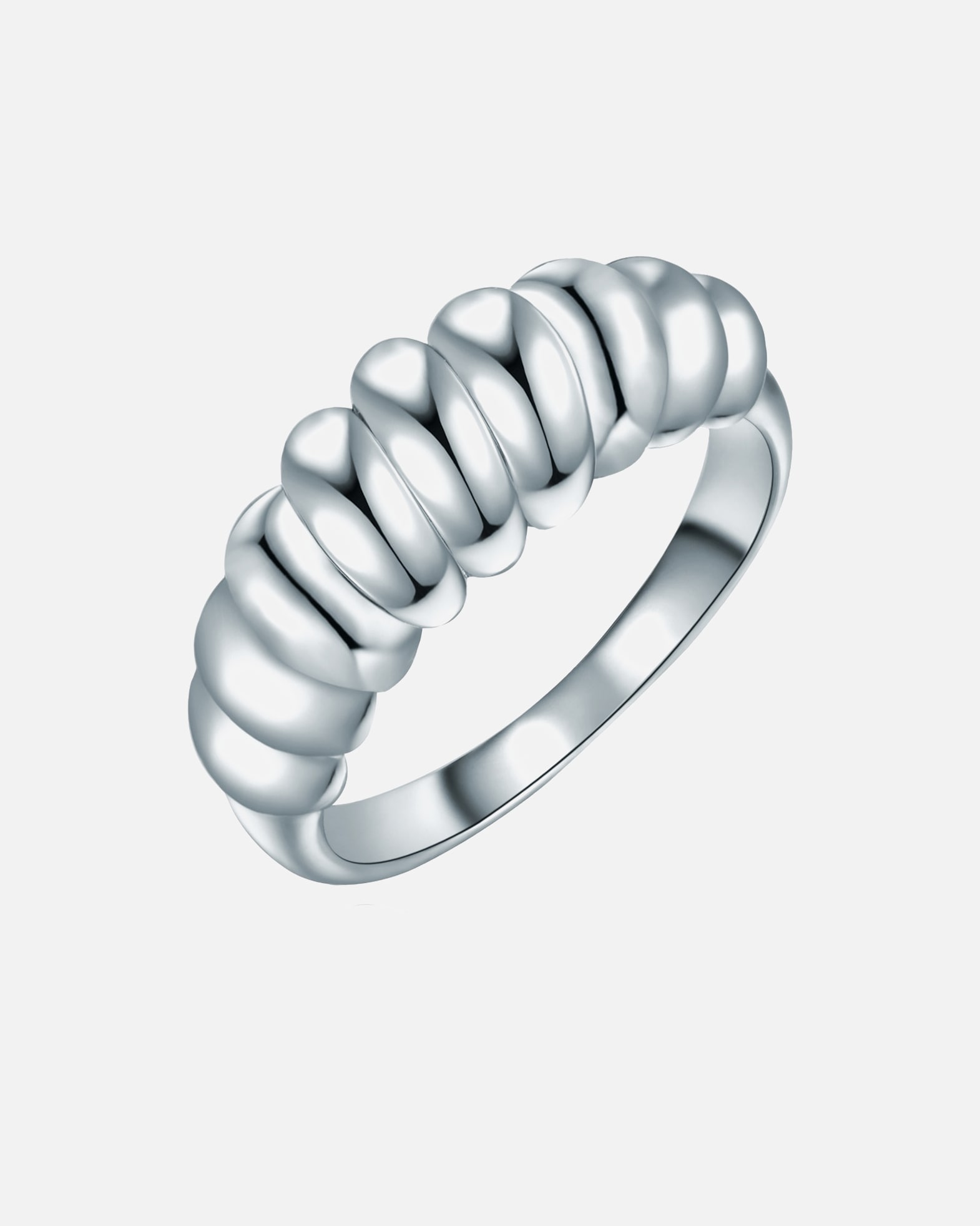 Bague pour Femme Lulu & Jane Bague en Métal en Argent 50