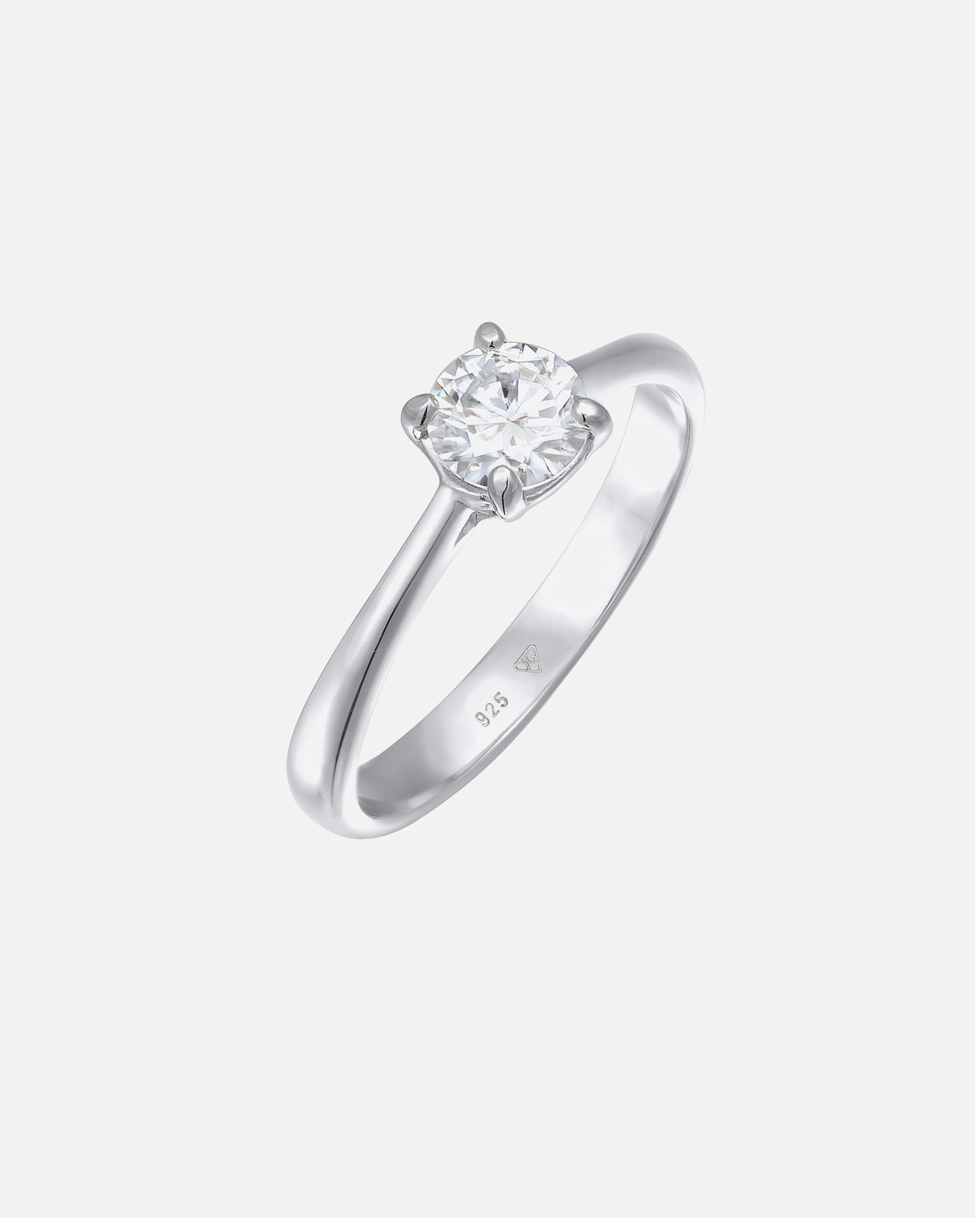 Bague pour Femme Elli PREMIUM Moissanite Solitär Verlobungsring 925 Silber 52