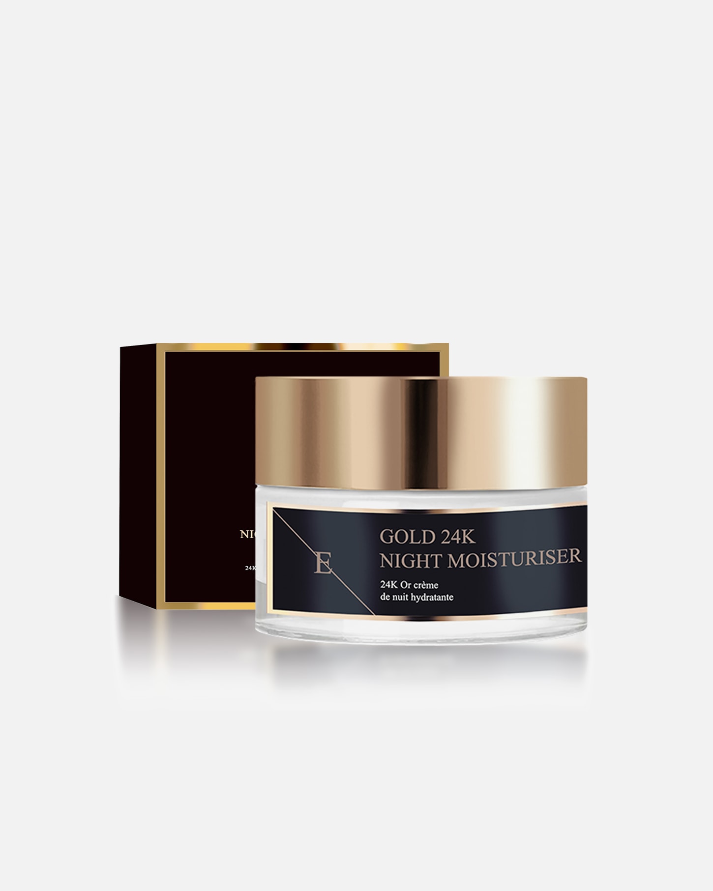 Crème de nuit pour Femme ErthSkin London Crème de nuit anti-rides à l'or 24 carats 1 pièce