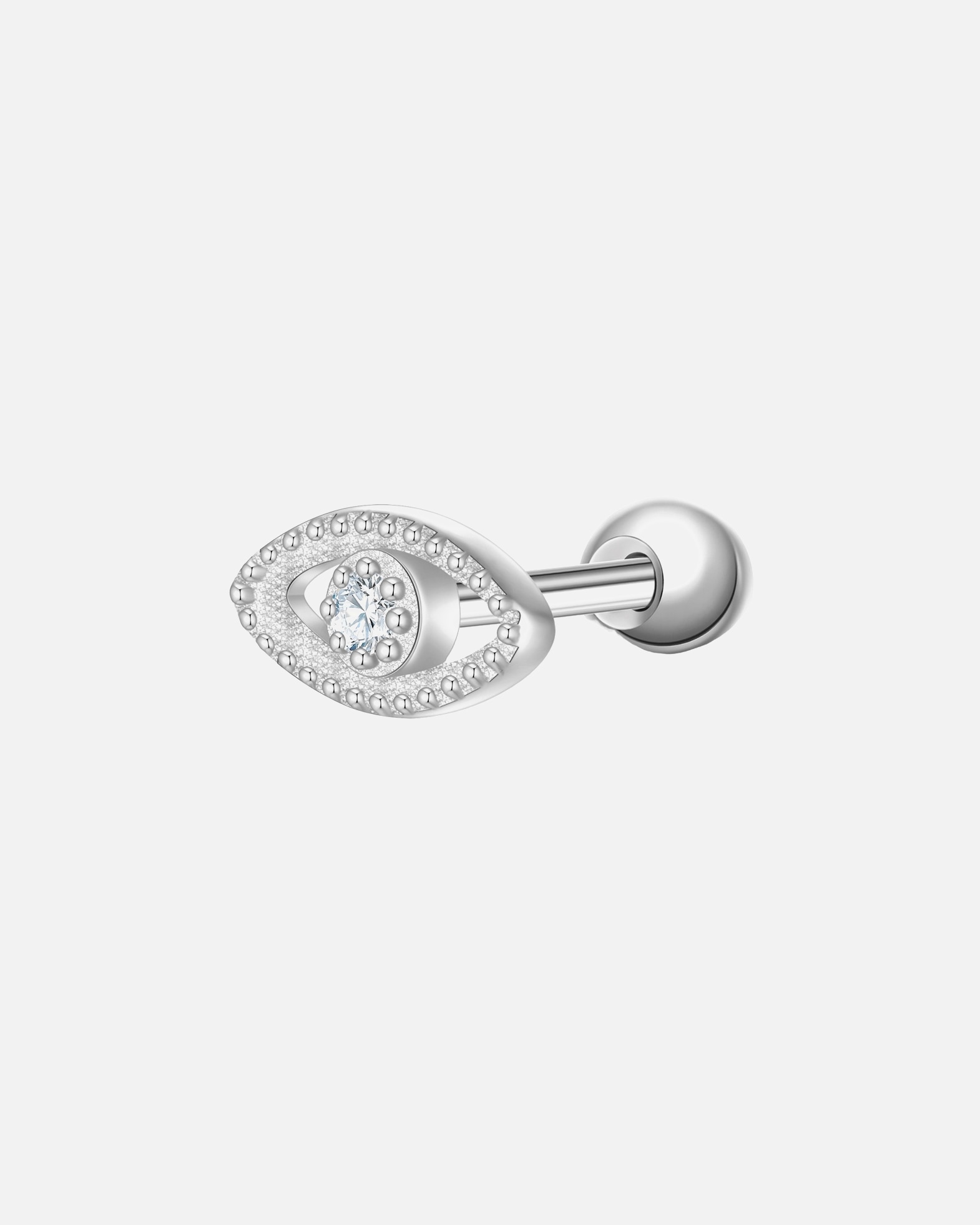 Boucles d'oreilles pour Femme Glanzstücke München Boucles d´oreilles Œil omniscient en Argent sterling en Argent 3,7 mm