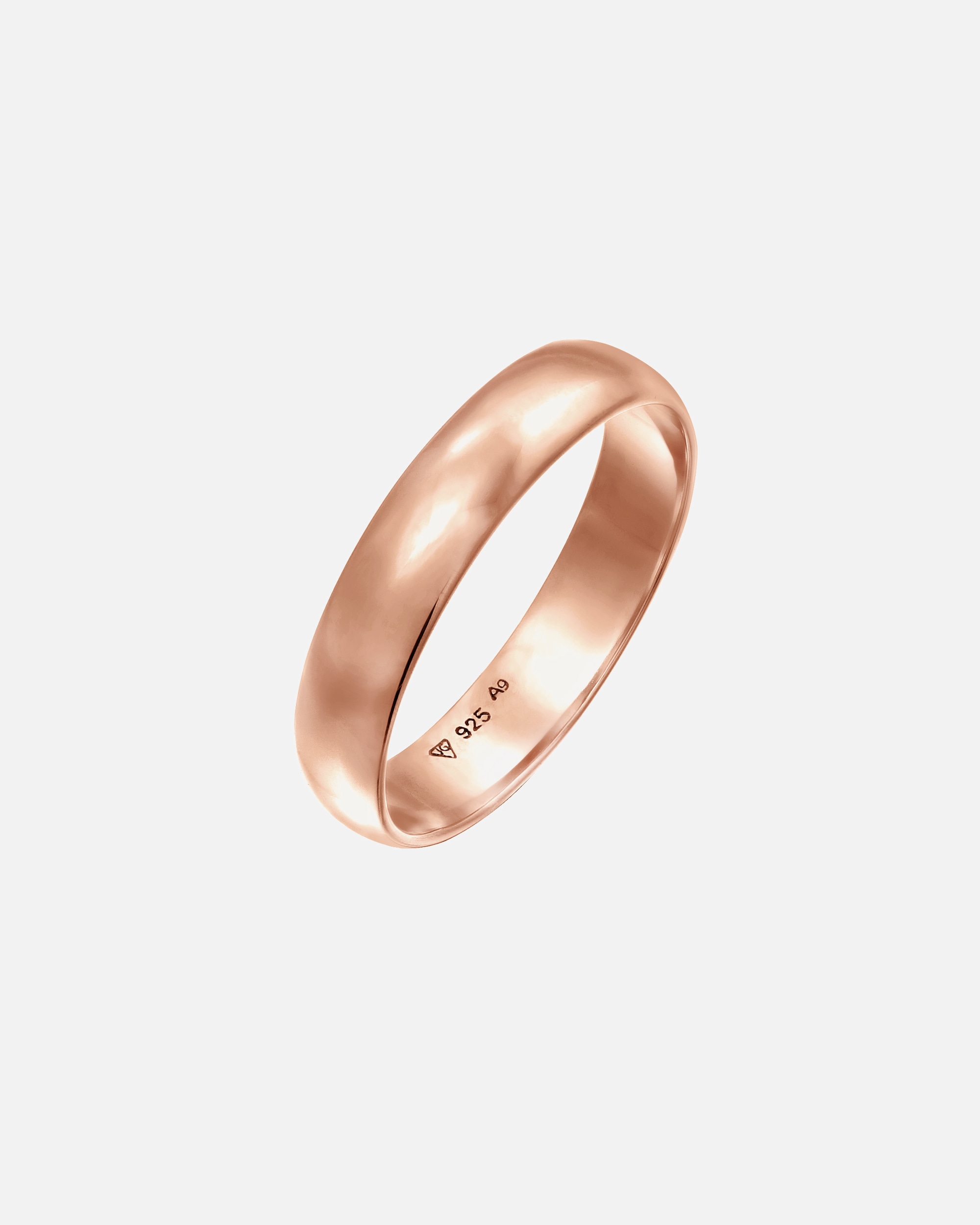 Bague pour Femme Elli Femmes Bande Simple Classique en Argent Sterling 925 58