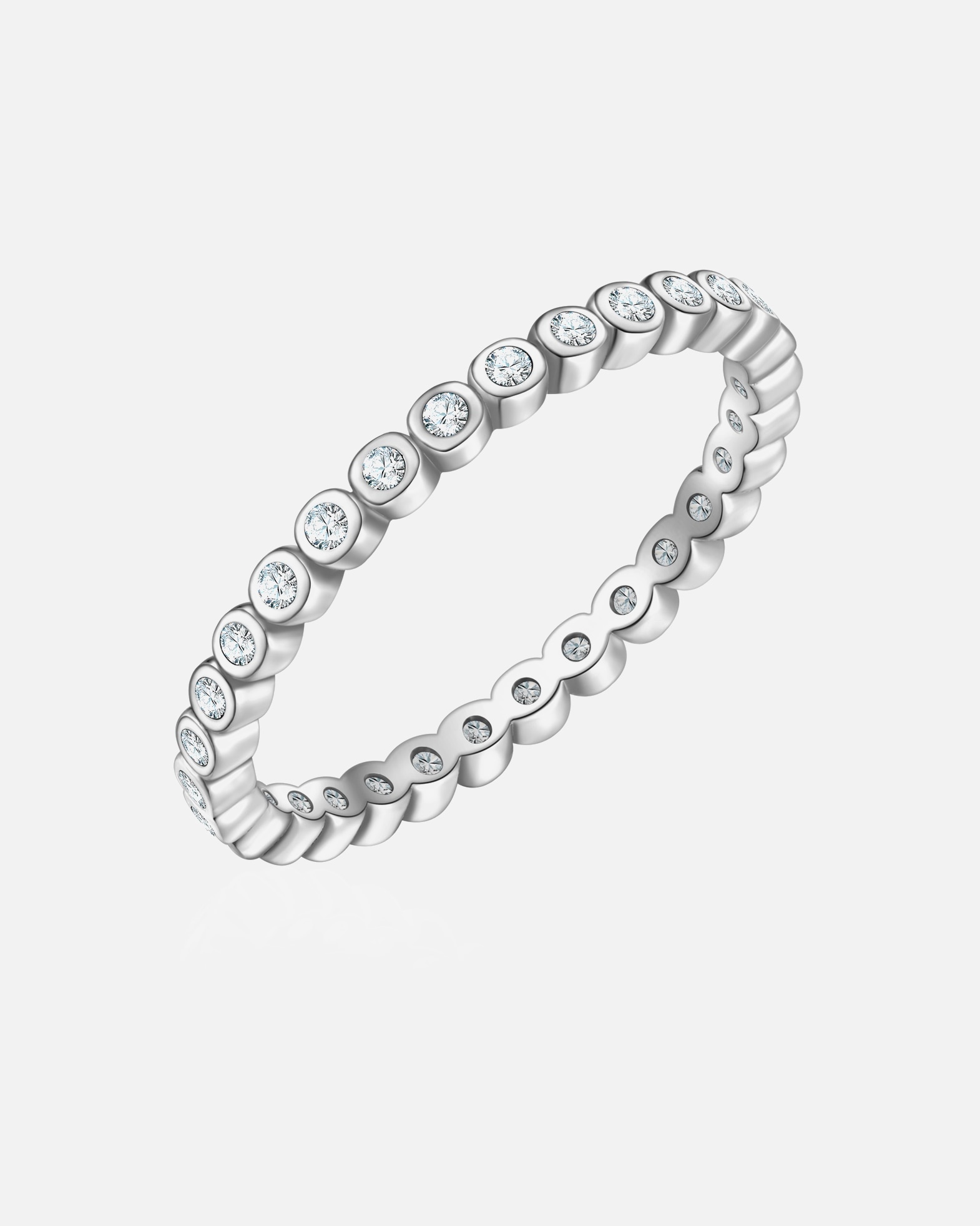 Bague pour Femme Glanzstücke München Bague en Argent Sterling en argent avec Zirconium 52