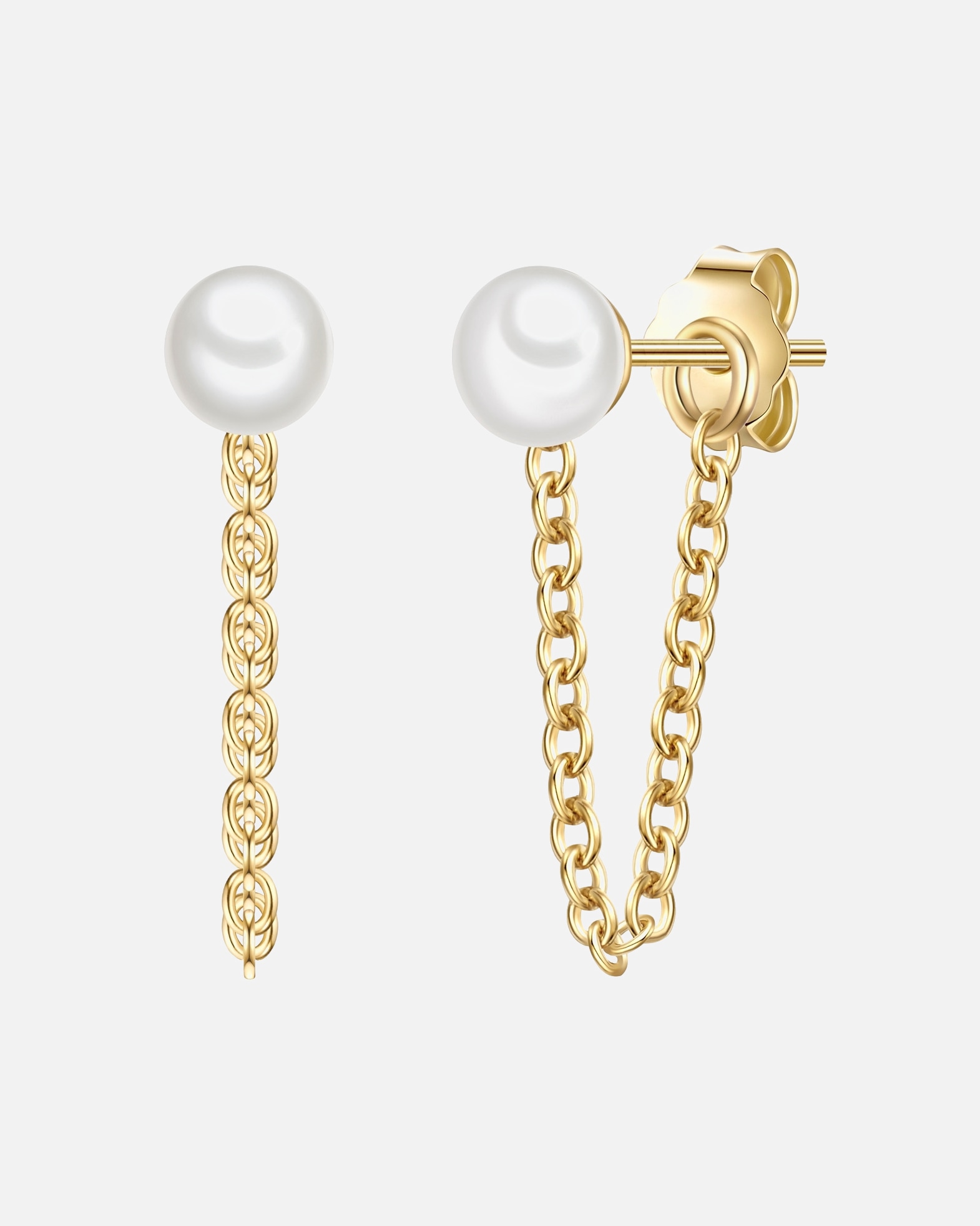 Boucles d'oreilles pour Femme Glanzstücke München Boucles d´oreilles en Argent sterling en Or jaune 14,7 mm
