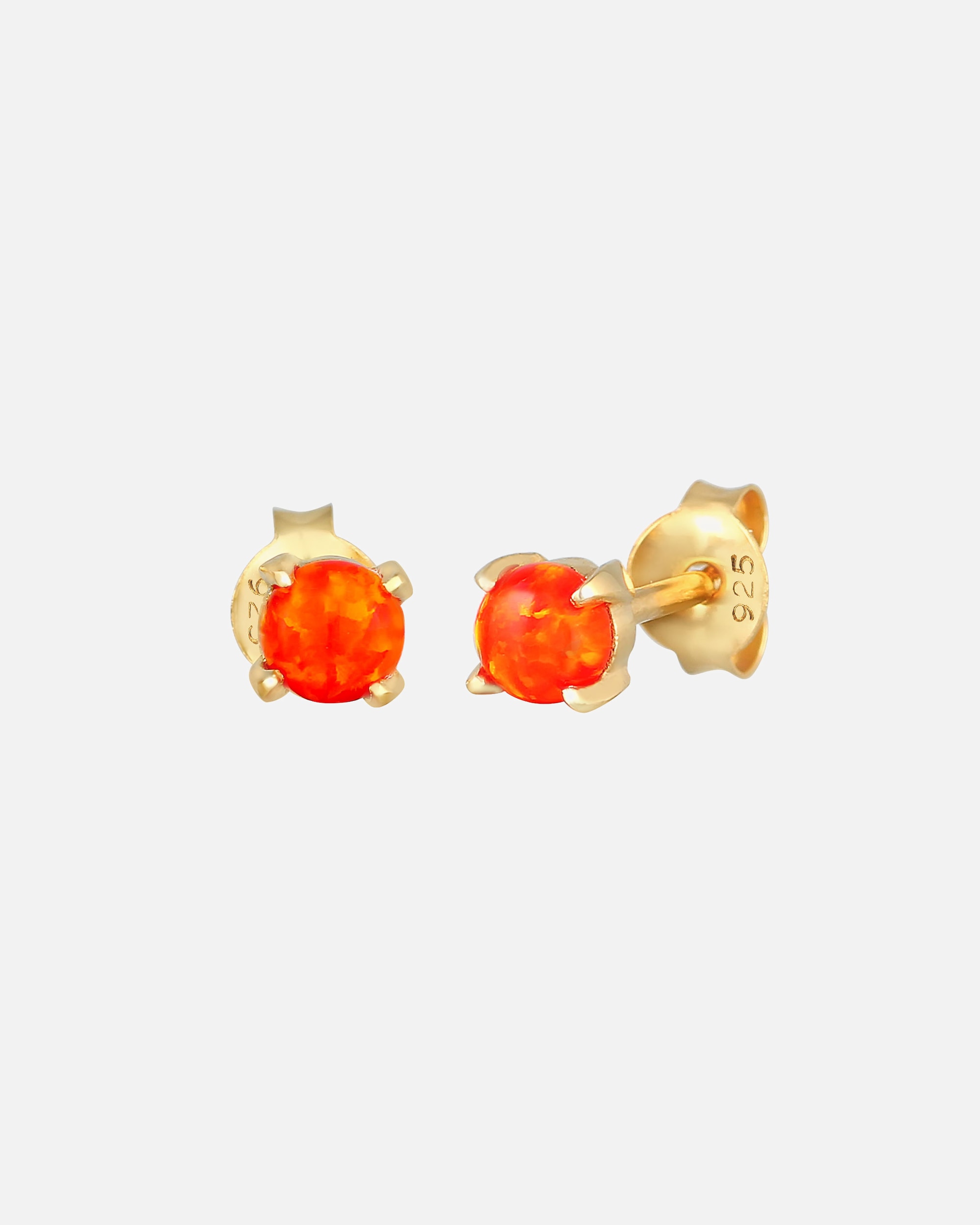 Boucles d'oreilles pour Femme Elli Boucles d'oreilles dames Filigrane Trend avec opale synthétique en argent 925 Rouge