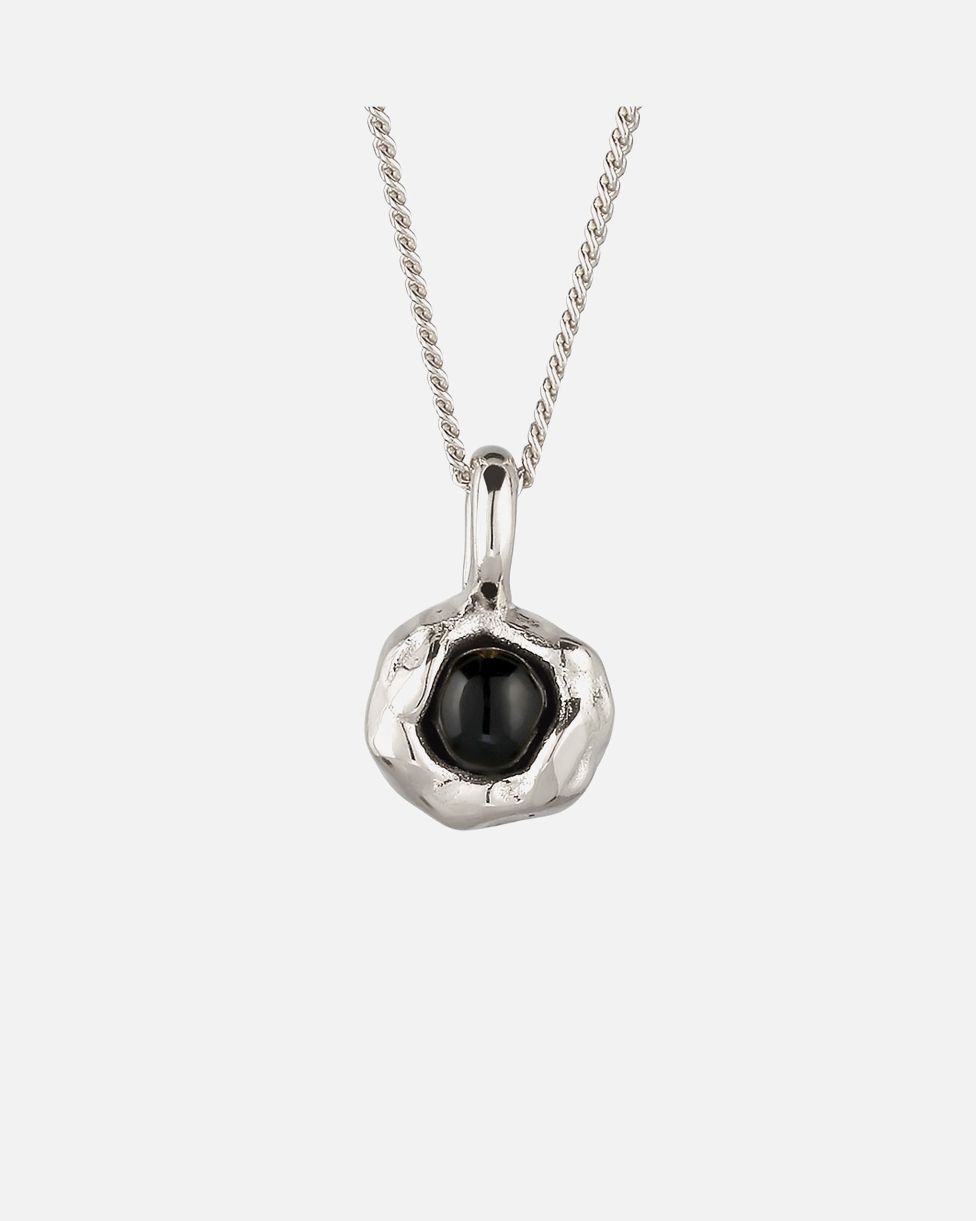 Collier pour Femme Elli Collier avec pendentif Onyx Noir 925 Sterling Silver silberfarben