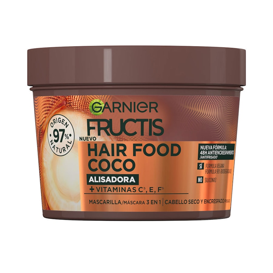 Garnier - Masque lissant FRUCTIS HAIR FOOD COCO Masque et cure cheveux 390 ml female