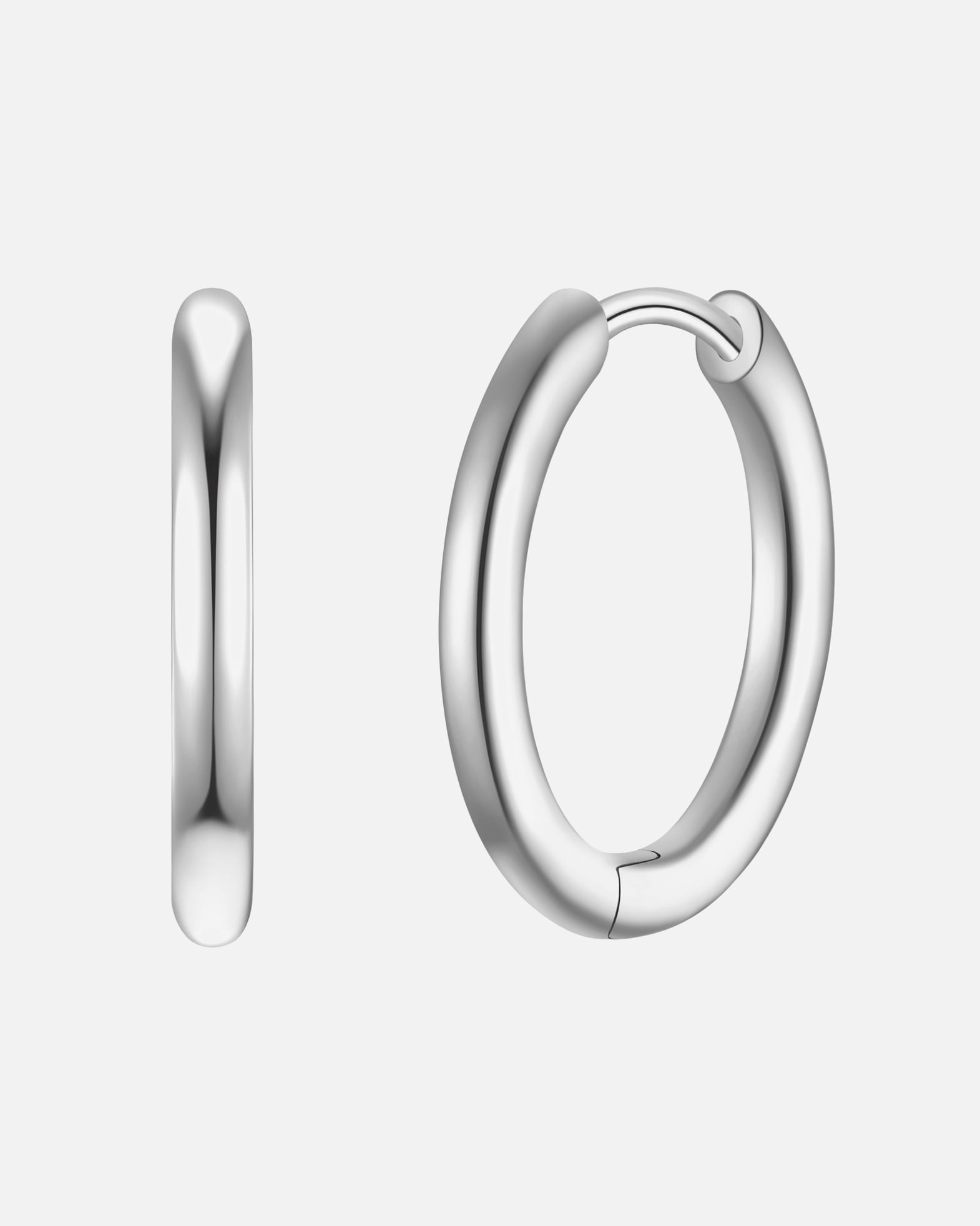 Créoles pour Femme Glanzstücke München Créoles en argent sterling en argent 17,7 mm